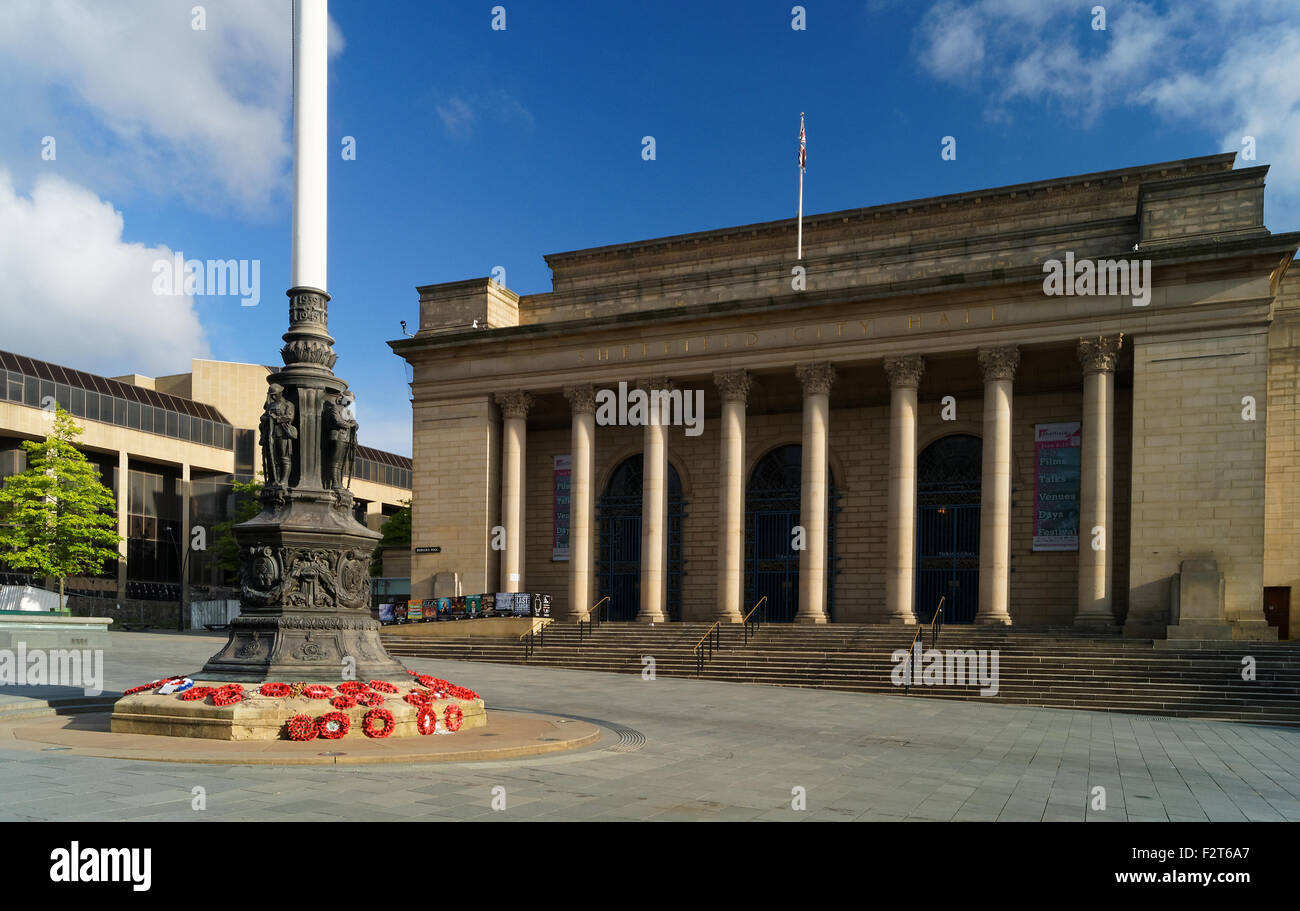 Regno Unito, South Yorkshire, Sheffield, Sheffield City Hall Foto Stock