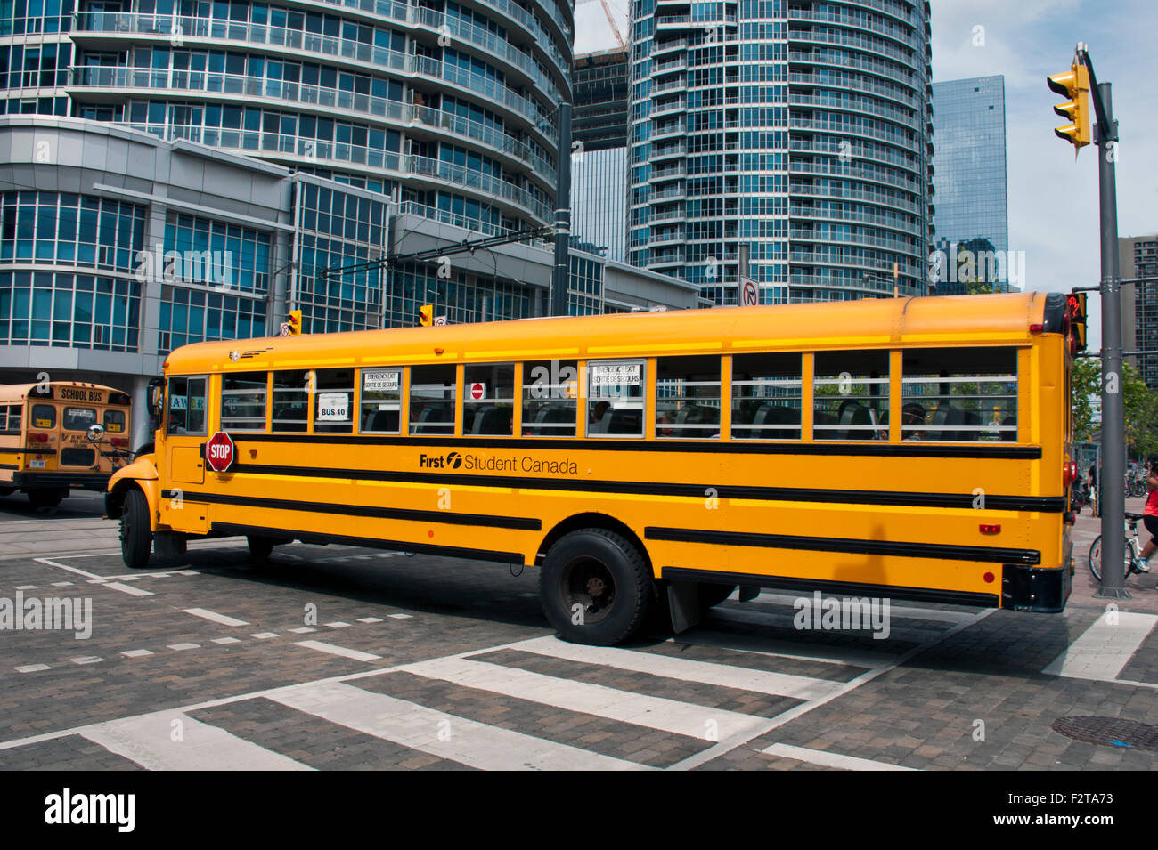 Scuola bus, Toronto, Canada Foto Stock