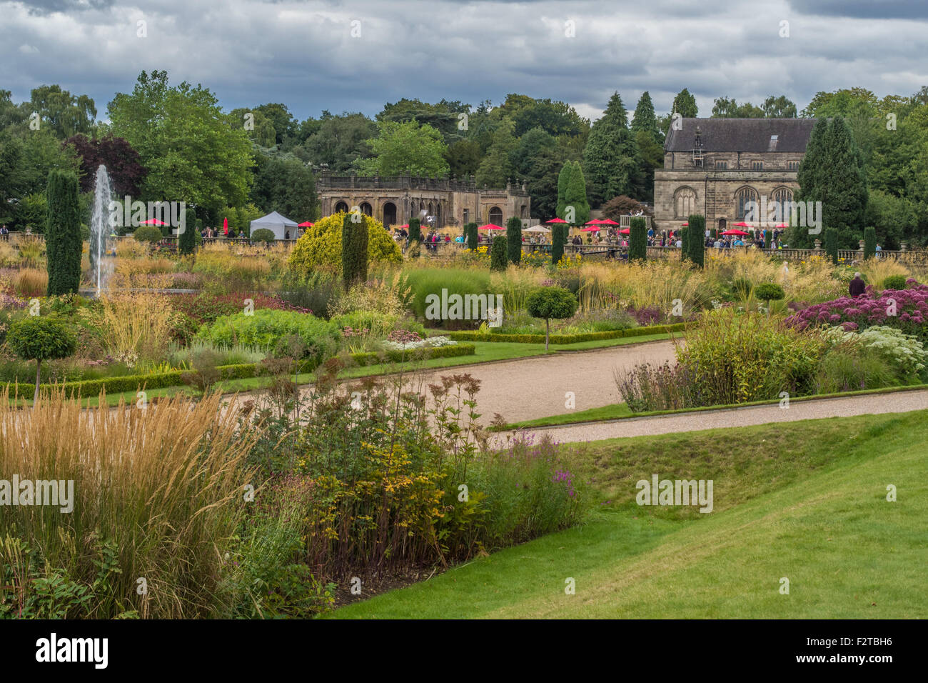 La BBC di 'Antiques Roadshow' a Trentham Gardens, Stoke on Trent, Staffordshire, Inghilterra. Foto Stock