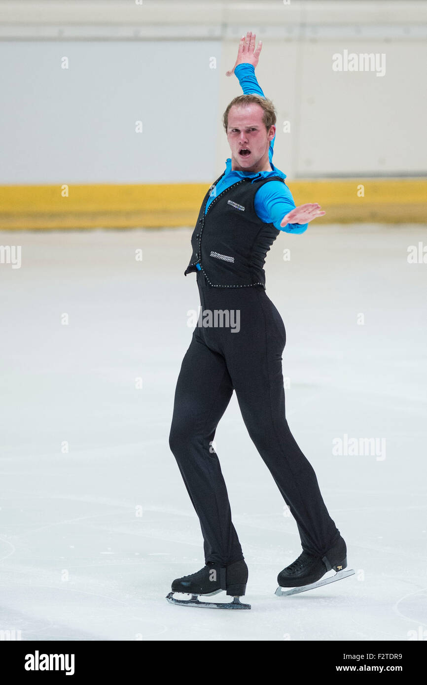 Thomas Kennes (NED), 20 settembre 2015 - Pattinaggio di Figura : ISU Trofeo Lombardia 2015 Senior uomini pattinaggio gratuito al Palasesto di Sesto San Giovanni, Milano, Italia (foto di Enrico Calderoni/AFLO SPORT) Foto Stock