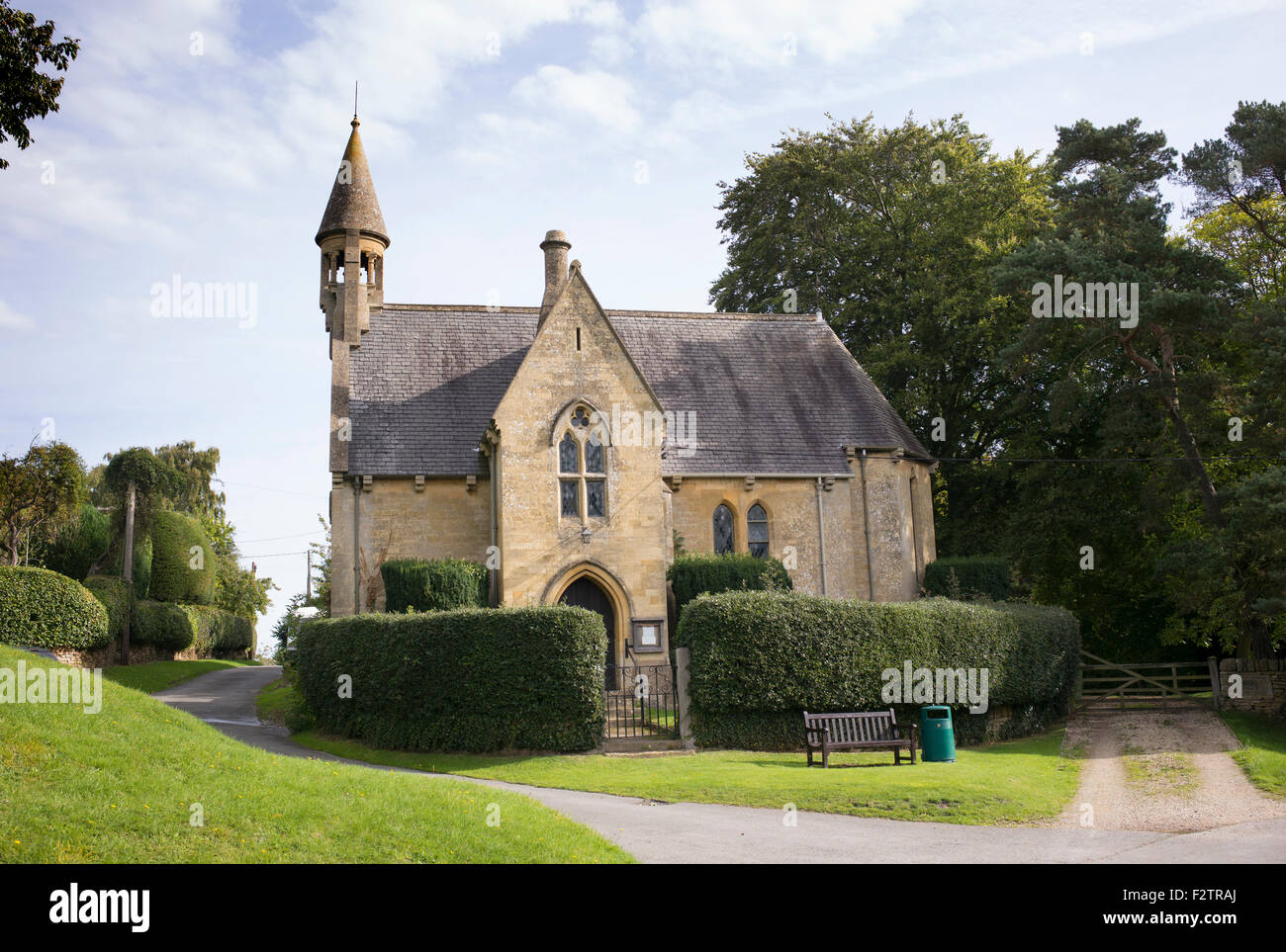 San Michele e Tutti gli Angeli, ampia Campden, Gloucestershire, Cotswolds, Inghilterra Foto Stock