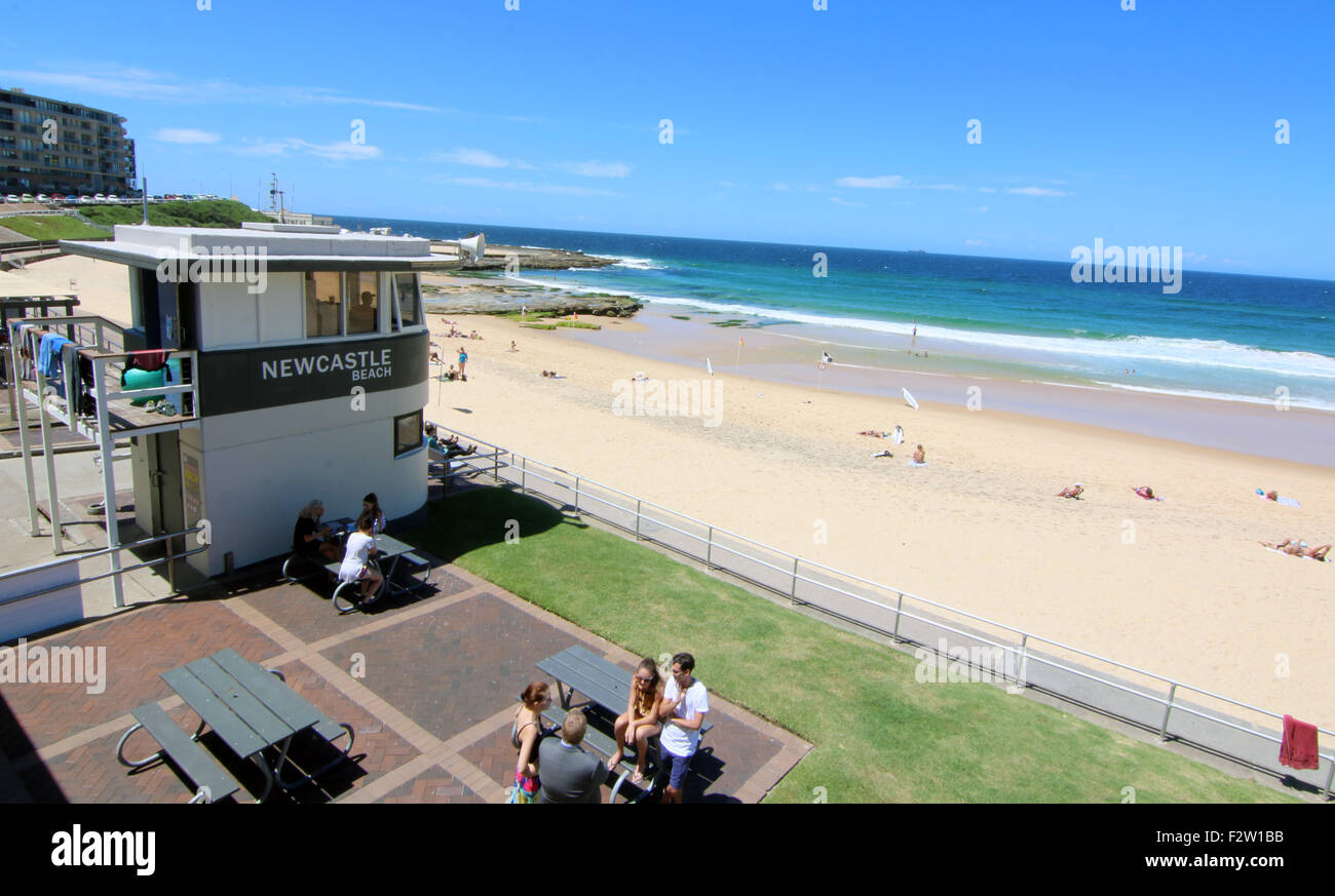 Newcastle Beach Australia Nuovo Galles del Sud Foto Stock