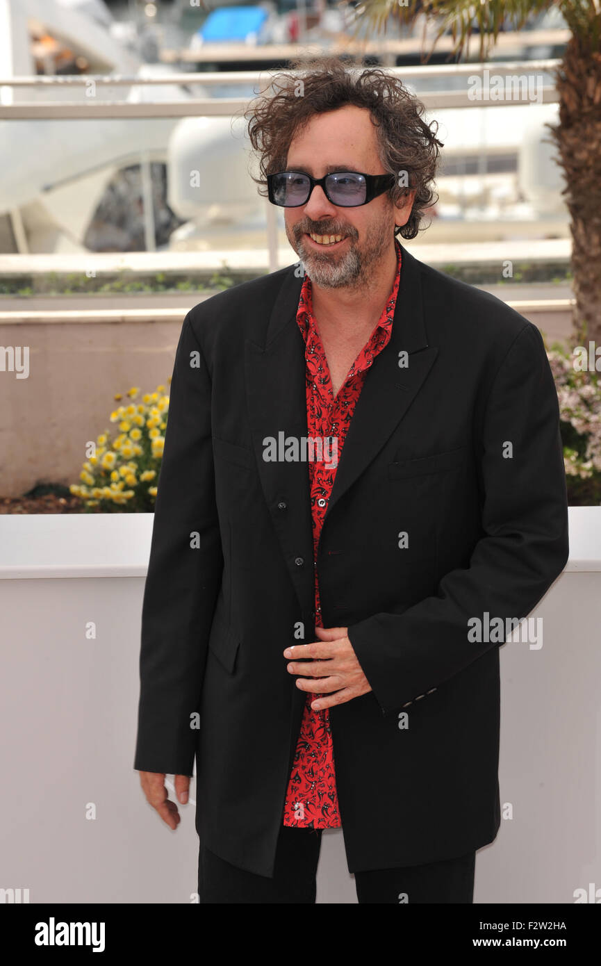 CANNES, Francia - 12 Maggio 2010: Cannes presidente della giuria Tim Burton presso la 63a edizione del Festival de Cannes. Solo uso editoriale. © Jaguar Foto Stock