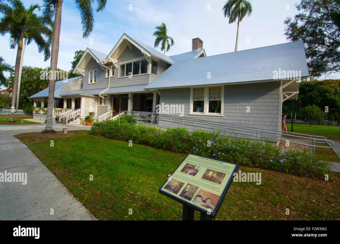 Henry Ford e Ford home e museo in ft myers Florida home esterno Foto Stock