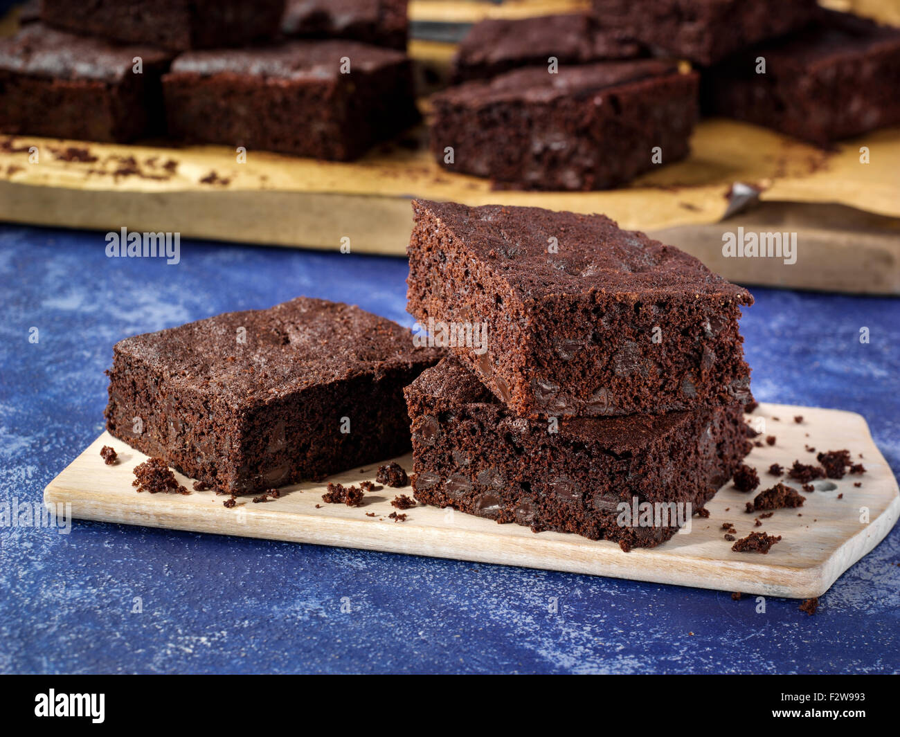 Hot brownie al cioccolato Foto Stock