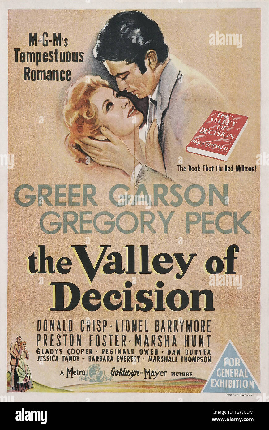 Valle della decisione, la (1945) - poster del filmato Foto Stock