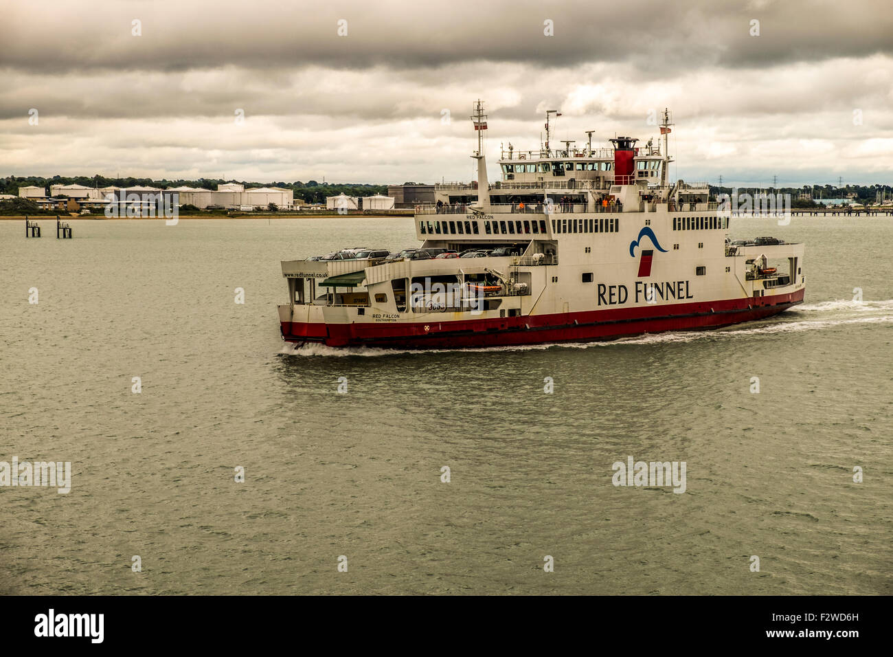 L'Isola di Wight traghetto fra Southampton e Cowes sull'Isola di Wight, Foto Stock