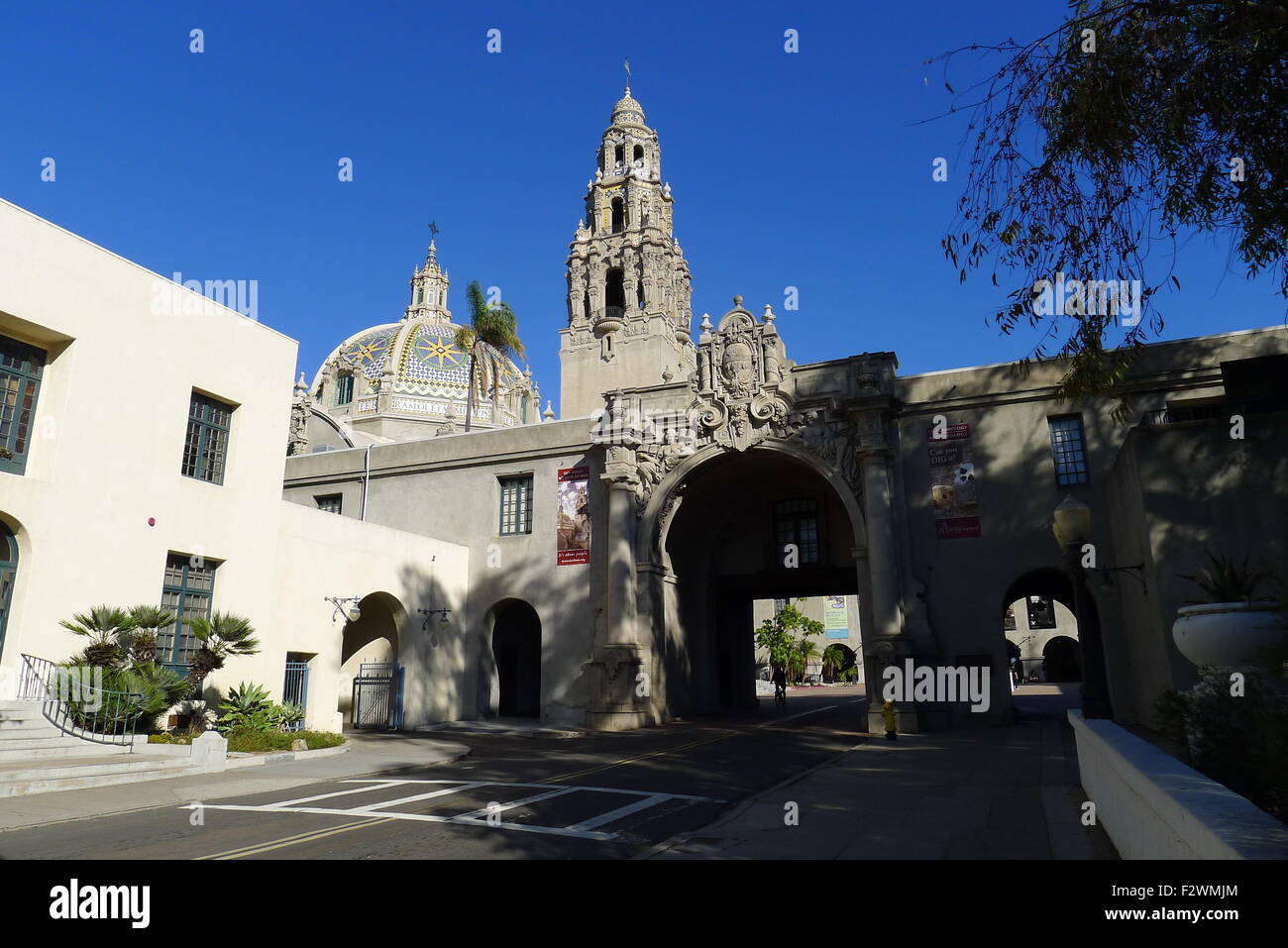 Ingresso al Plaza de la California - California del quadrangolo - Balboa Park - San Diego Foto Stock