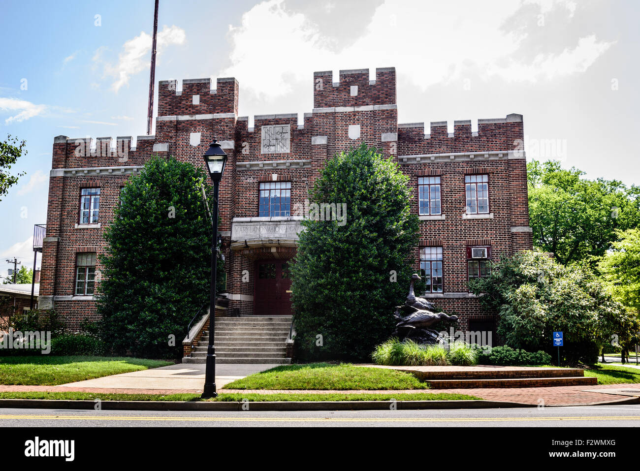 Waterfowl Festival quartier generale, ex Maryland National Guard Armory, Sud Harrison Street, Easton, Maryland Foto Stock