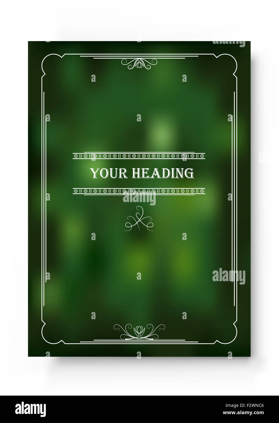 Business design di un volantino, opuscoli, brochure Foto Stock