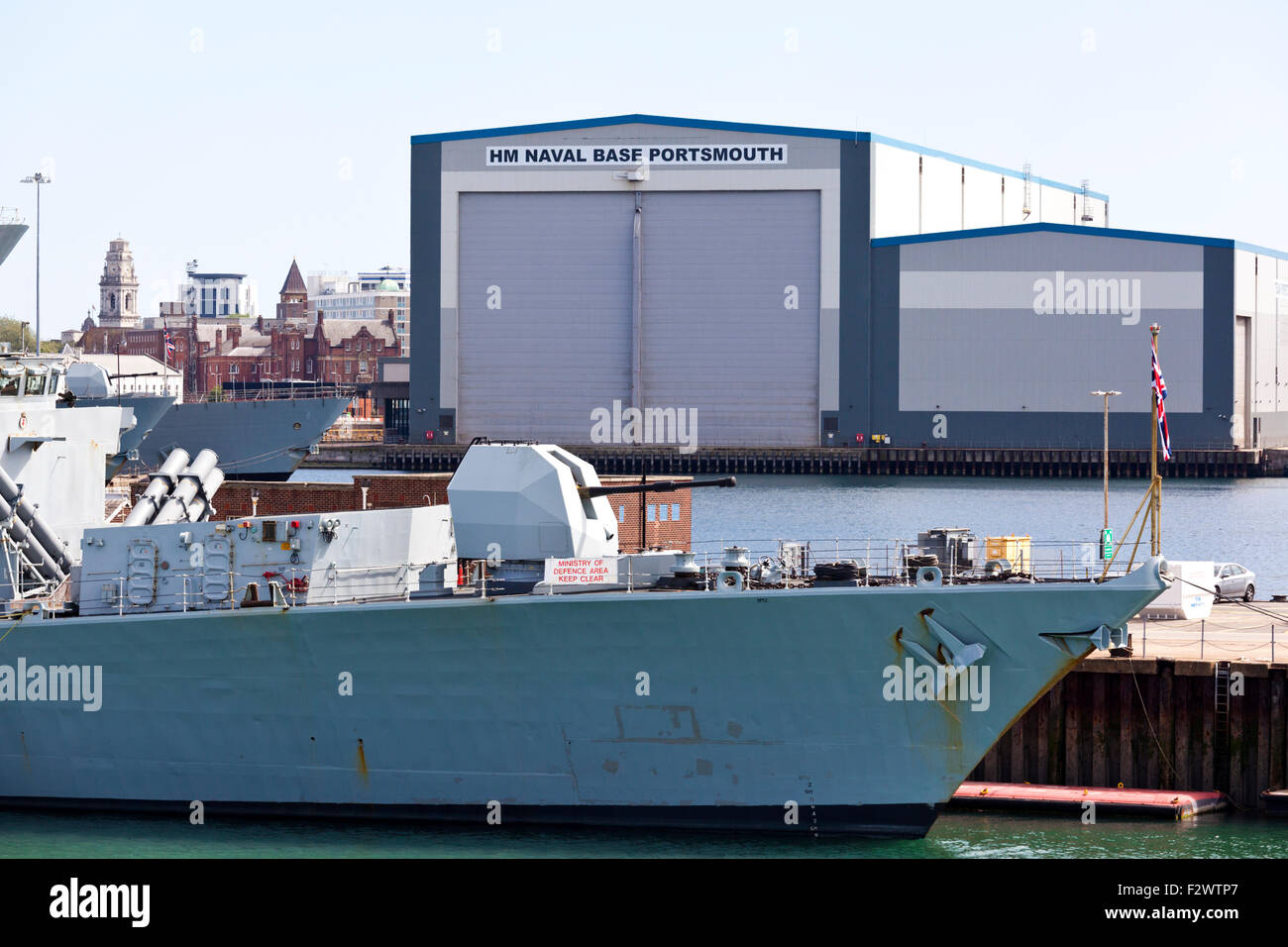 HMS Duca di ferro (F234) Un tipo 23 fregata a Portsmouth Base Navale. Hampshire REGNO UNITO Foto Stock