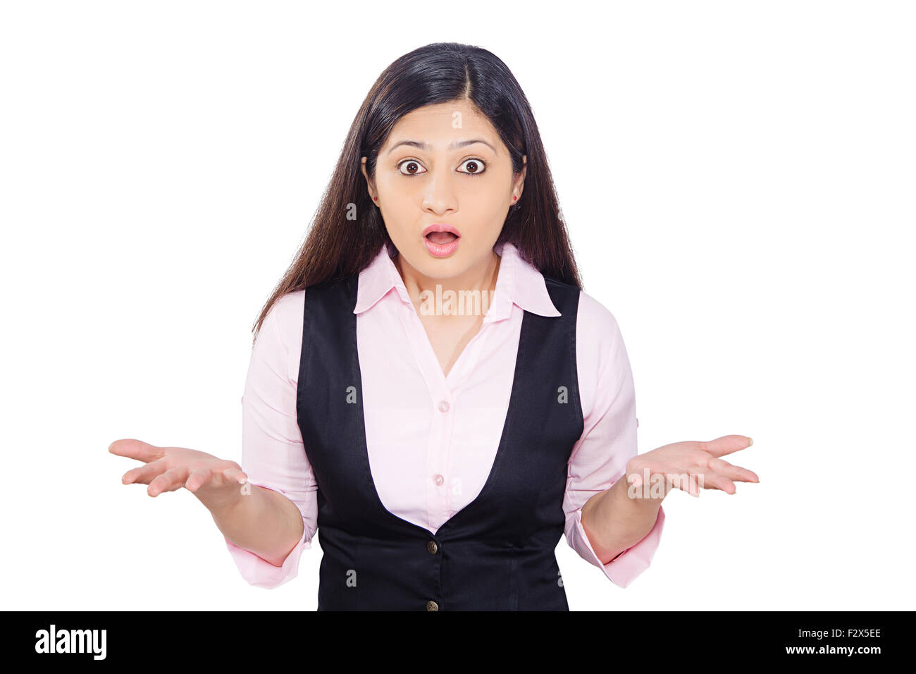 1 indian Business donna terribile problema Foto Stock
