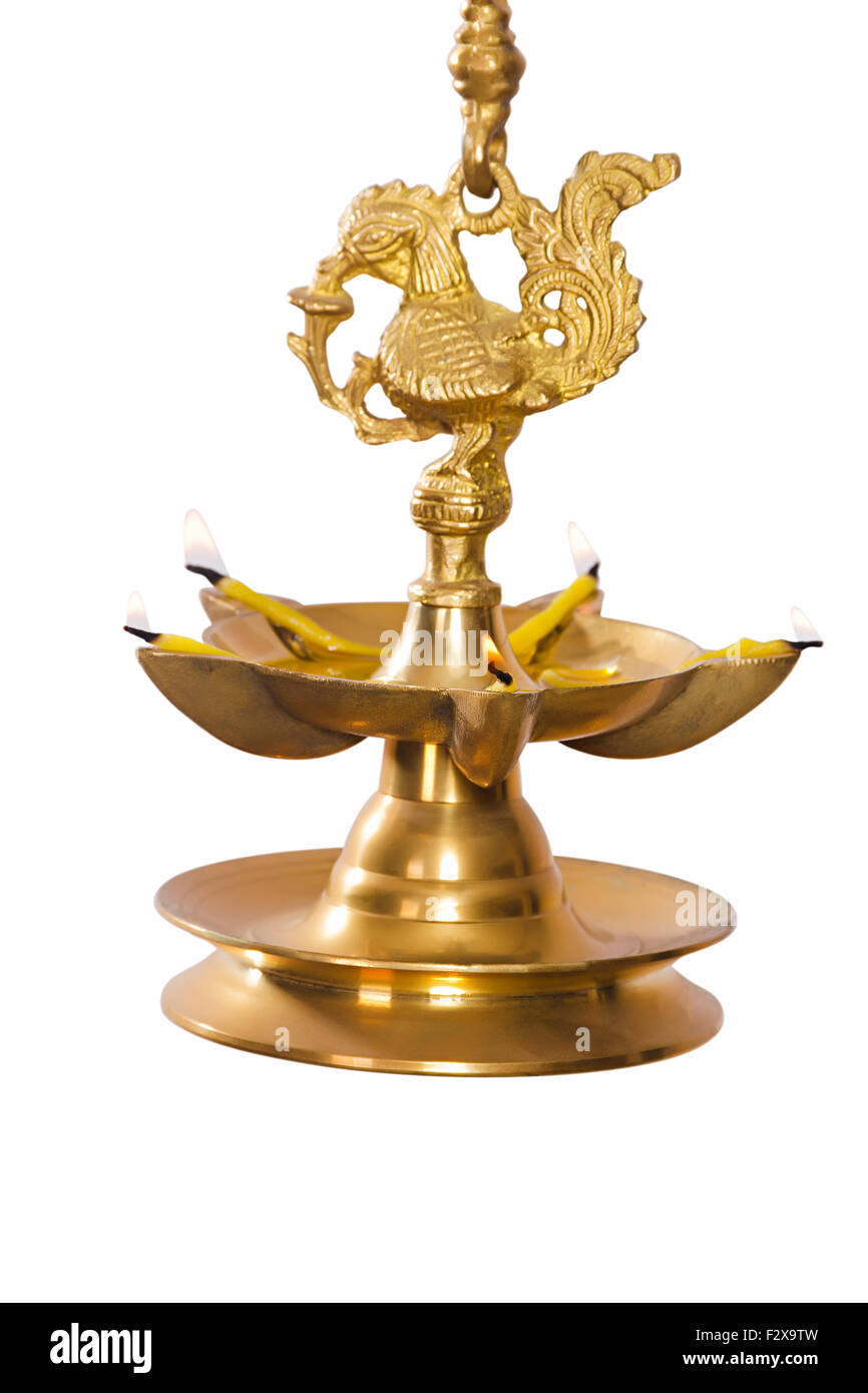 Diwali Festival Lampada in metallo nessuno Foto Stock