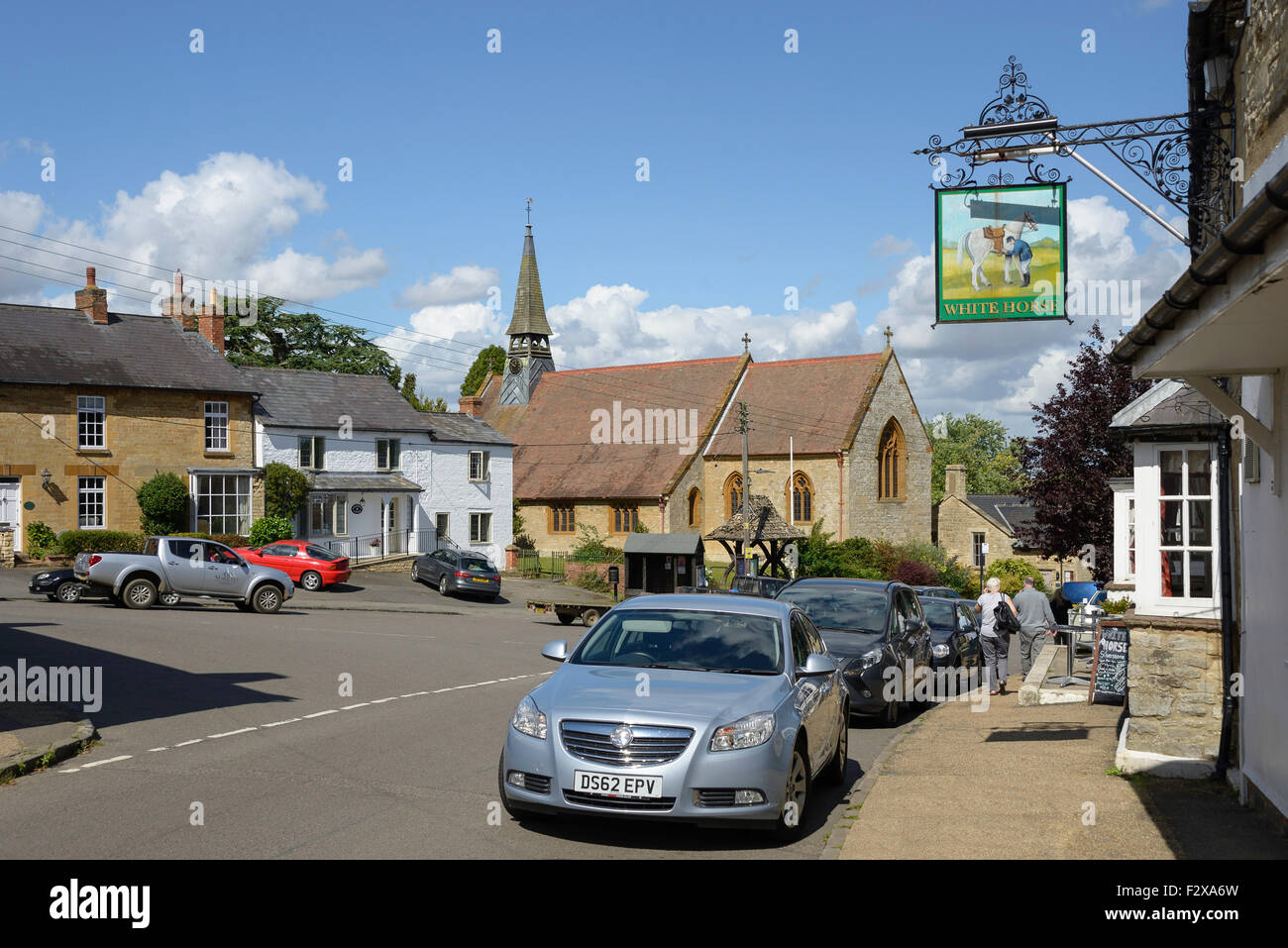 Scorte Hill, Silverstone, Northamptonshire, England, Regno Unito Foto Stock