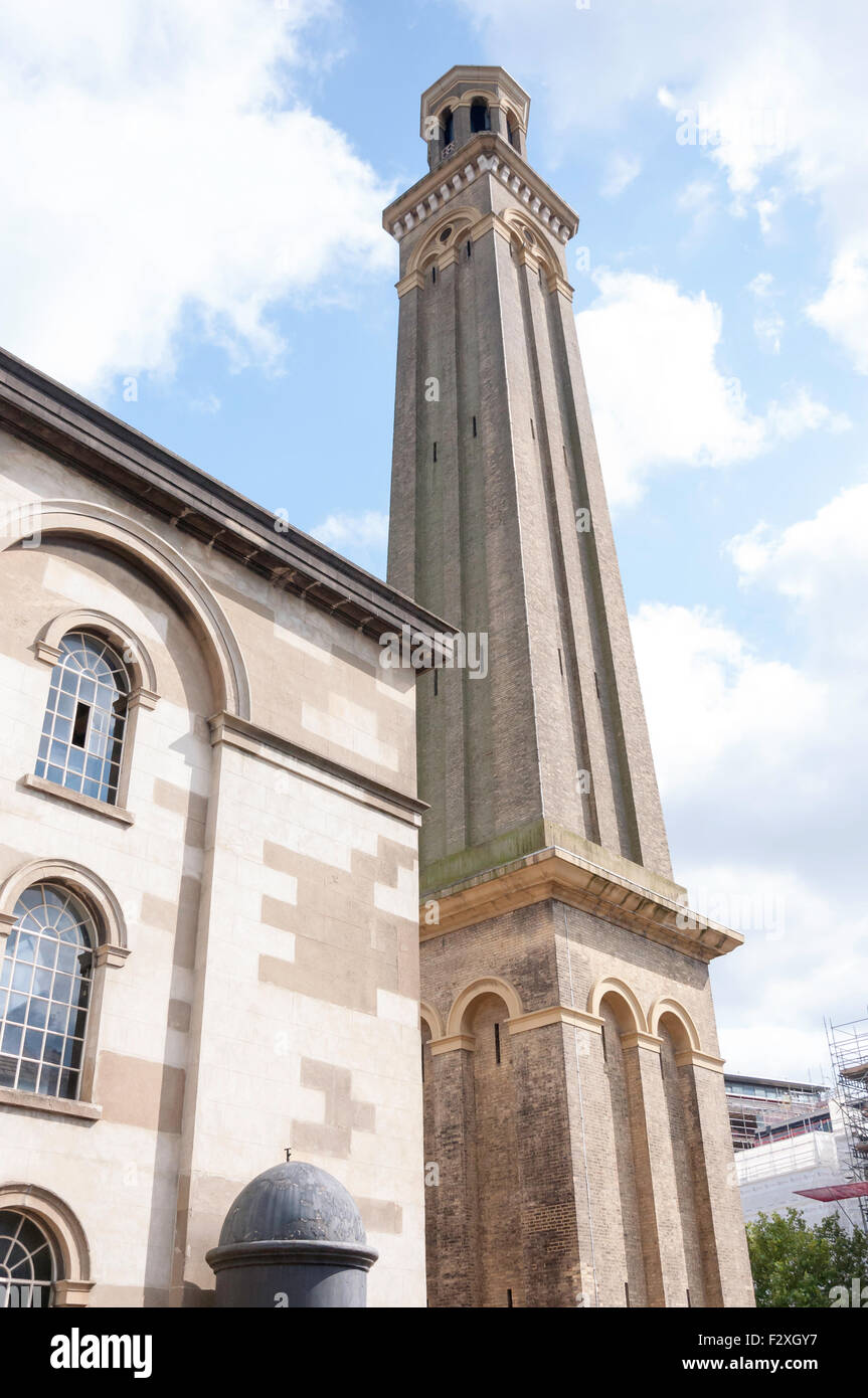 Tubo montante Tower, London Museum di acqua e vapore, Green Dragon Lane, Brentford, Greater London, England, Regno Unito Foto Stock