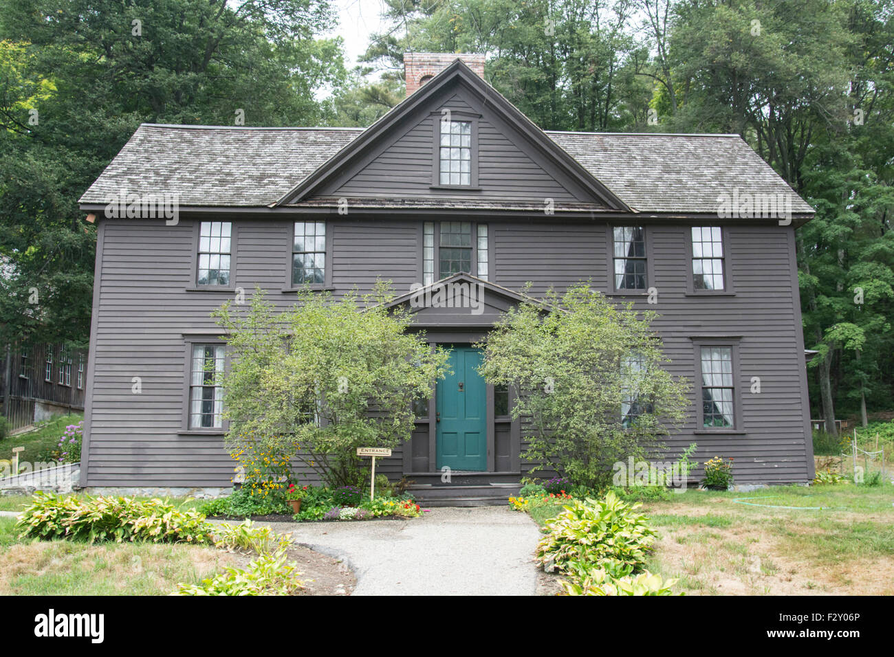 Orchard House Museum, Lexington Road, Concord, Massachusetts. Home dell'autore Louisa May Alcott. Foto Stock