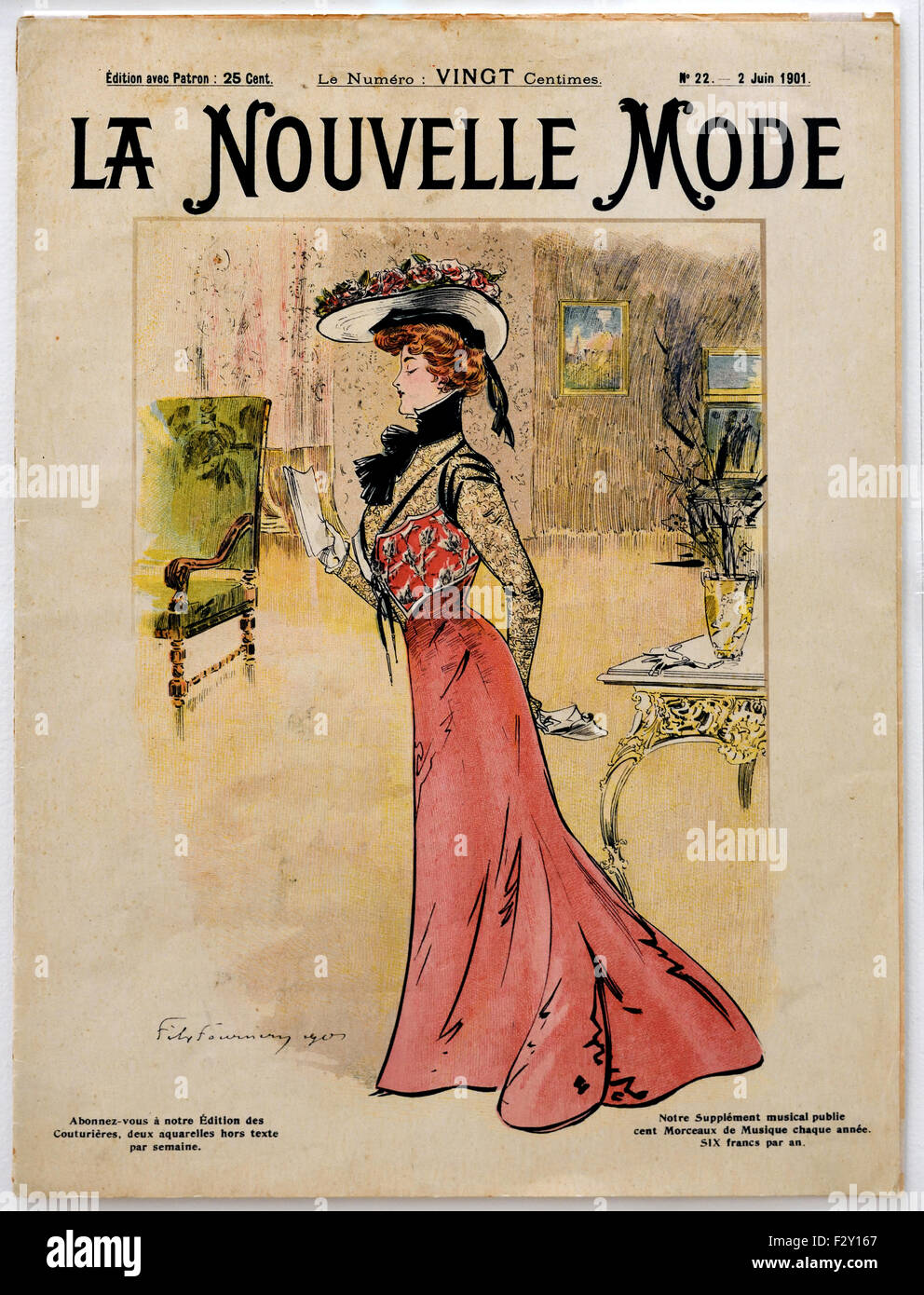 La Nouvelle Mode 1900 Francese di Parigi (fashion designer di moda abbigliamento arte ) Foto Stock