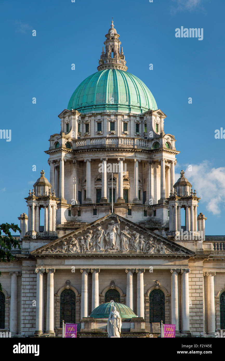 Belfast City Hall Edificio, Belfast, Irlanda del Nord, Regno Unito Foto Stock