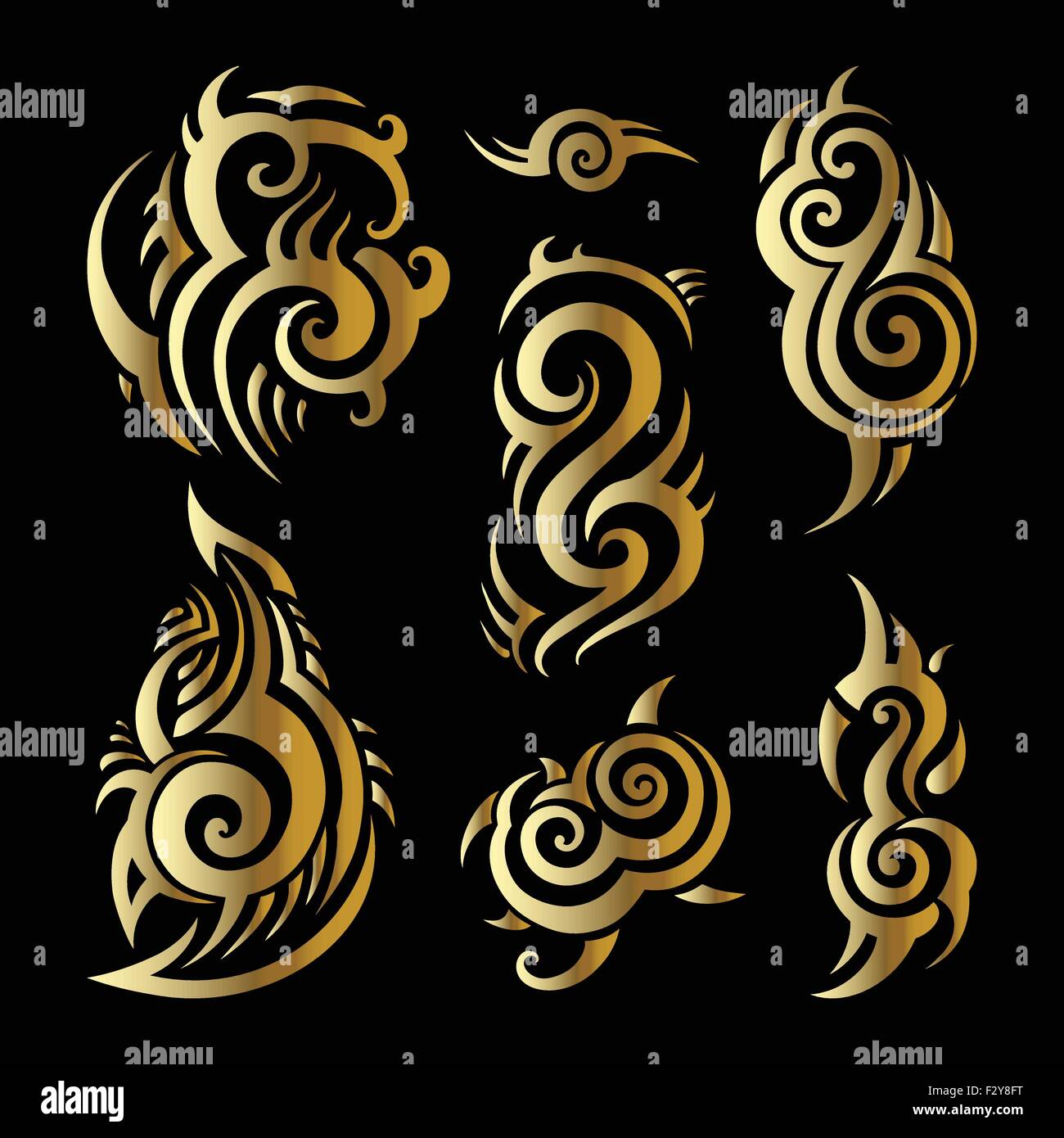 Il gufo. Disegno tribale Illustrazione Vettoriale