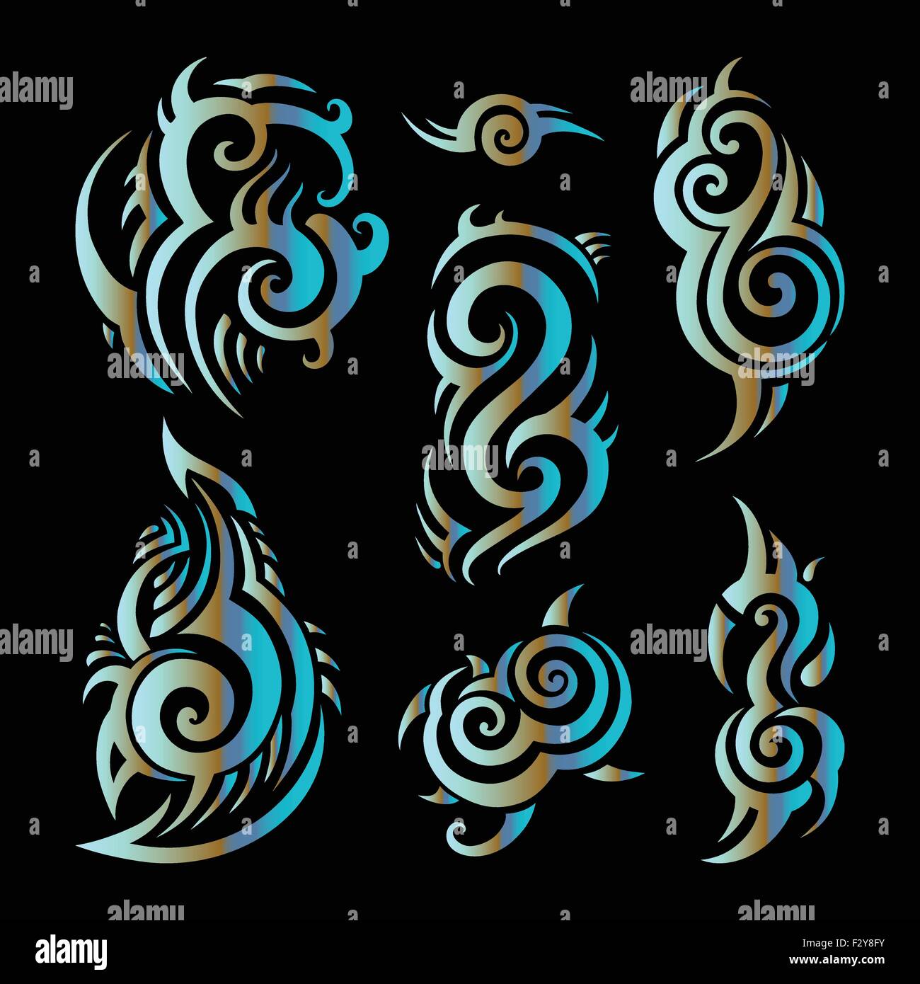 Tatuaggio tribale. Illustrazione Vettoriale