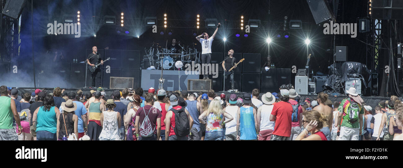 Wayhome Musica e Arts Festival 2015 - Giorno 1 dotata di: mille piedi KRUTCH Dove: Oro Medonte, Canada quando: 25 Lug 2015 Foto Stock