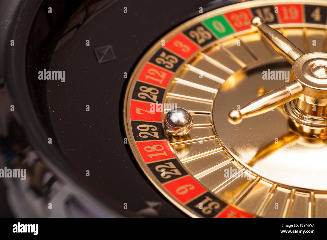 La roulette in casino Foto Stock