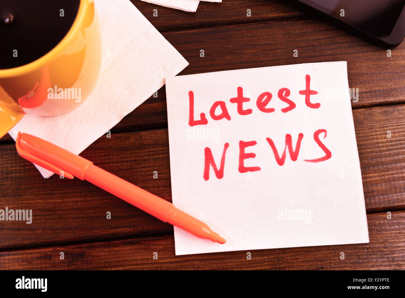 Bozza Ultime notizie' sul cafe igienico Foto Stock