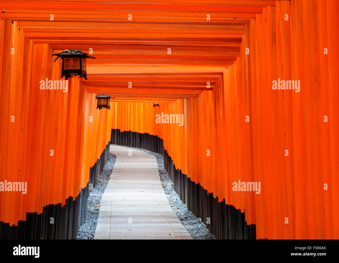 Fushimi Inari Taisha a Kyoto, Giappone Foto Stock