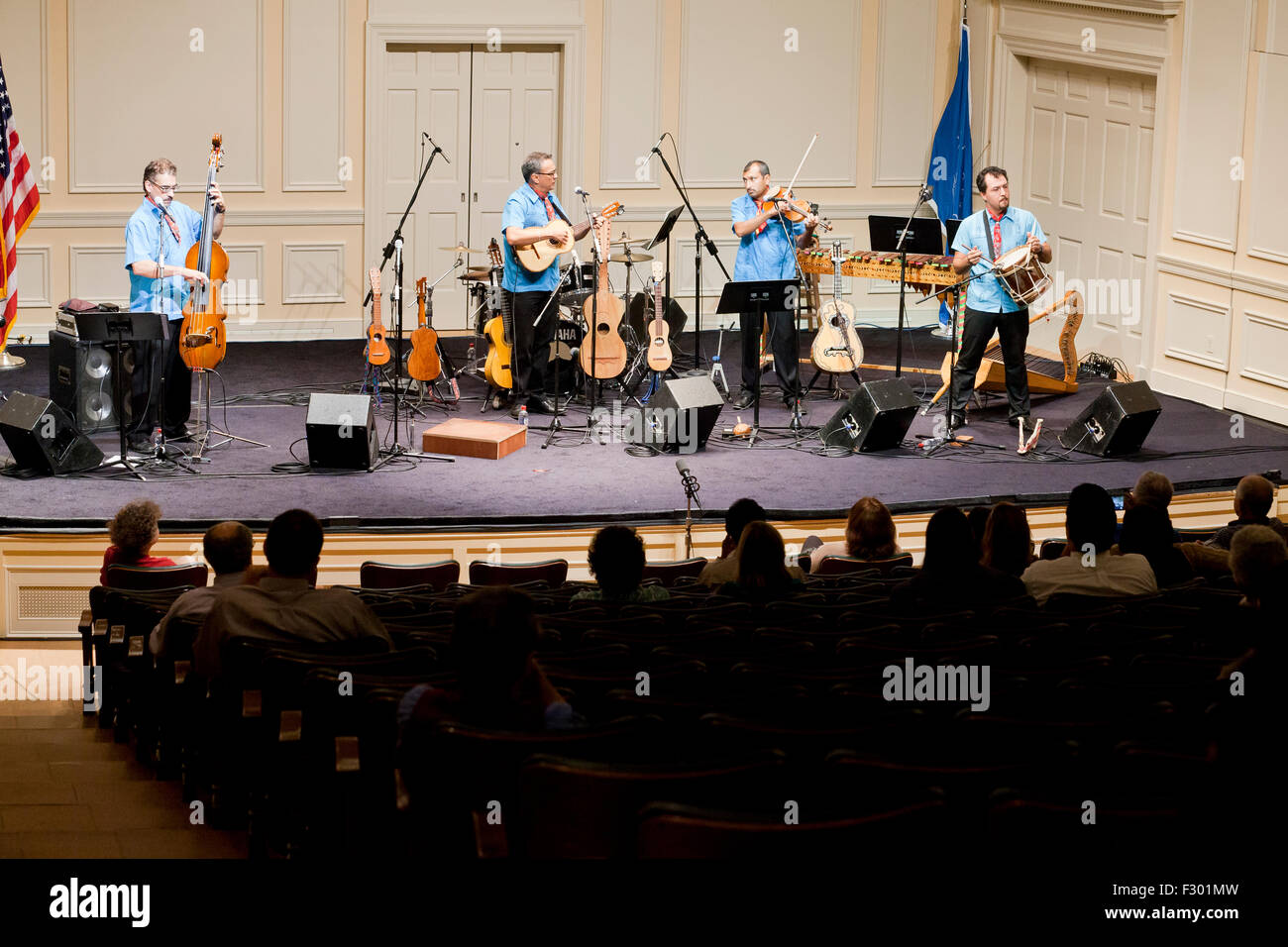 Mexican musicisti sul palco - USA Foto Stock