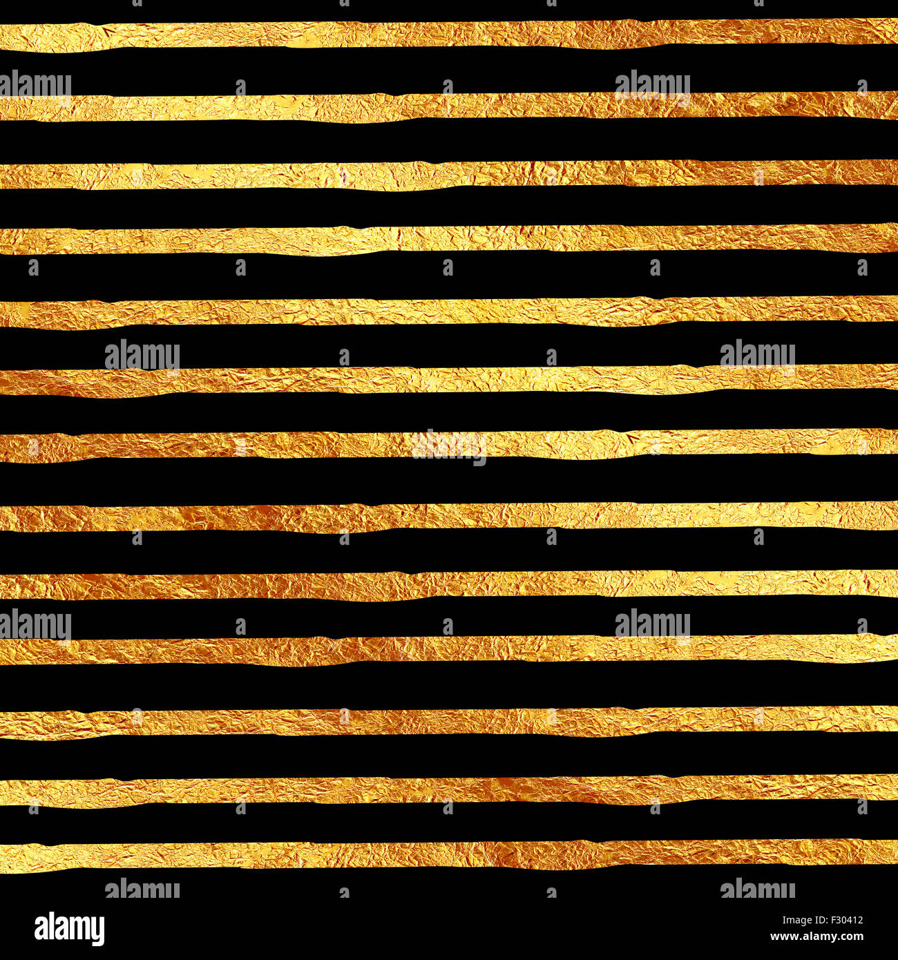 In similpelle di lamina di oro Glitter su nero Pattern Texture Foto Stock