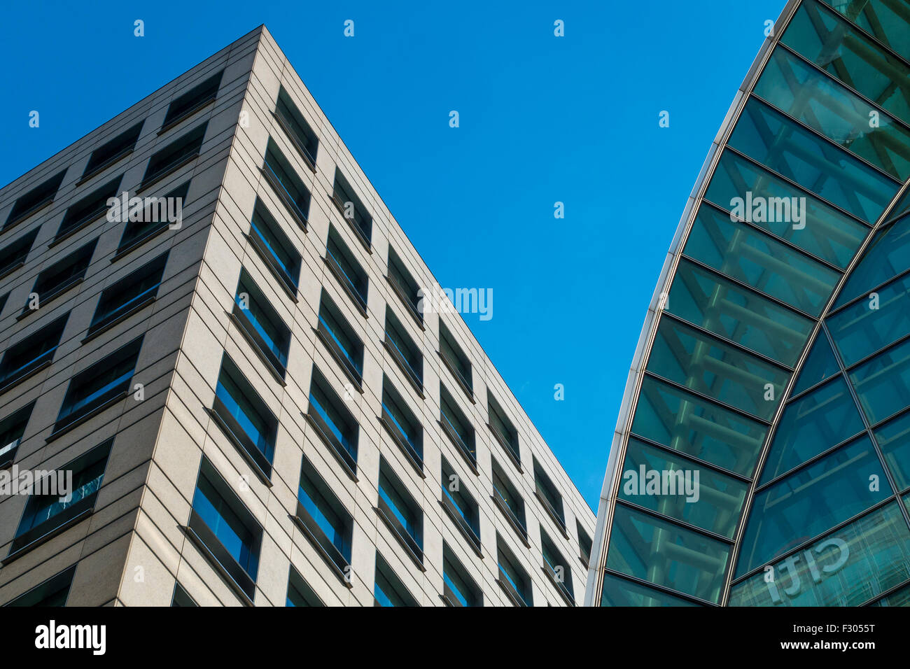 Architettura moderna Canary Wharf London REGNO UNITO Foto Stock