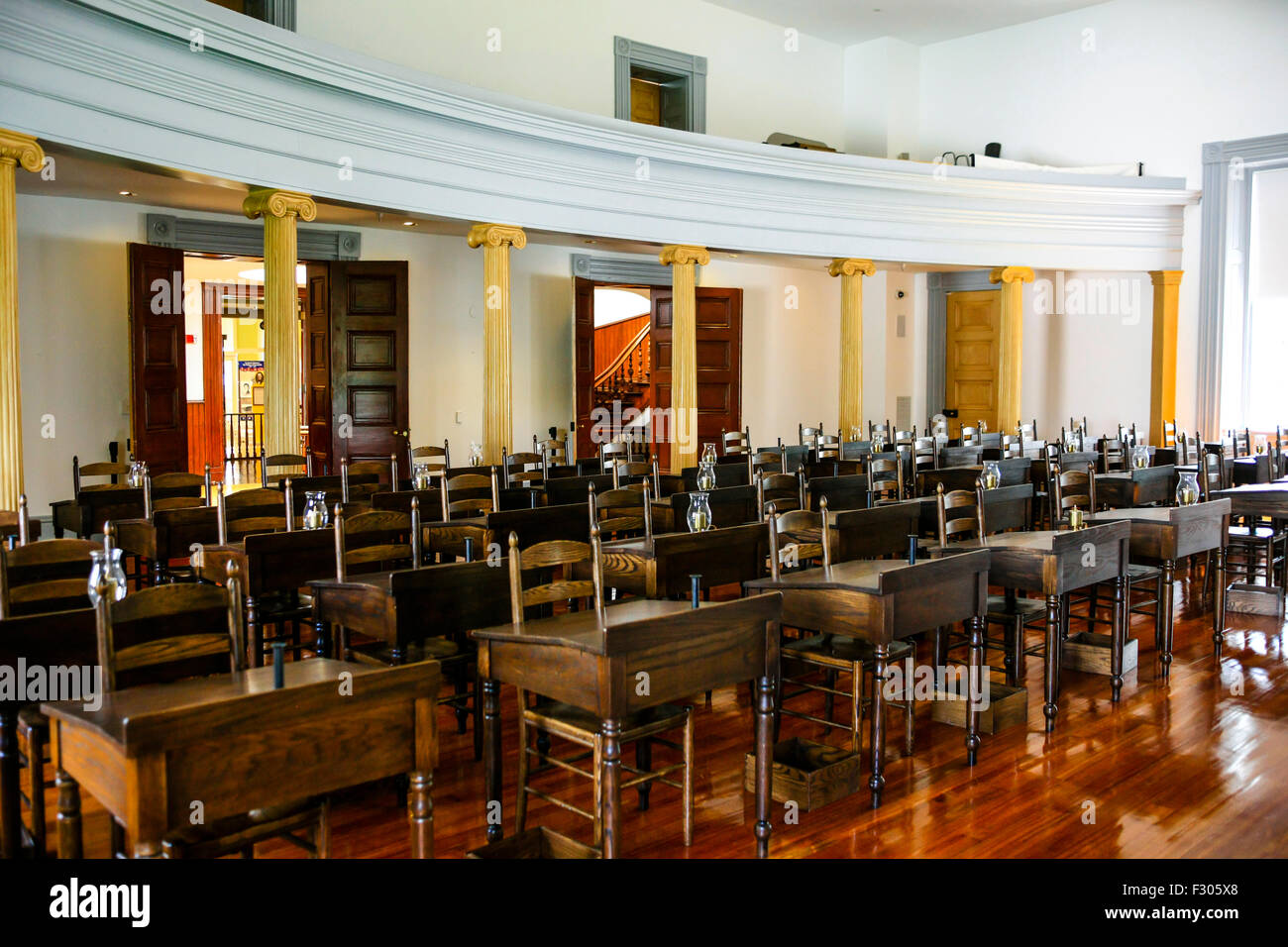 La Casa dei Rappresentanti all'interno della vecchia casa di stato a Little Rock, Arkansas Foto Stock