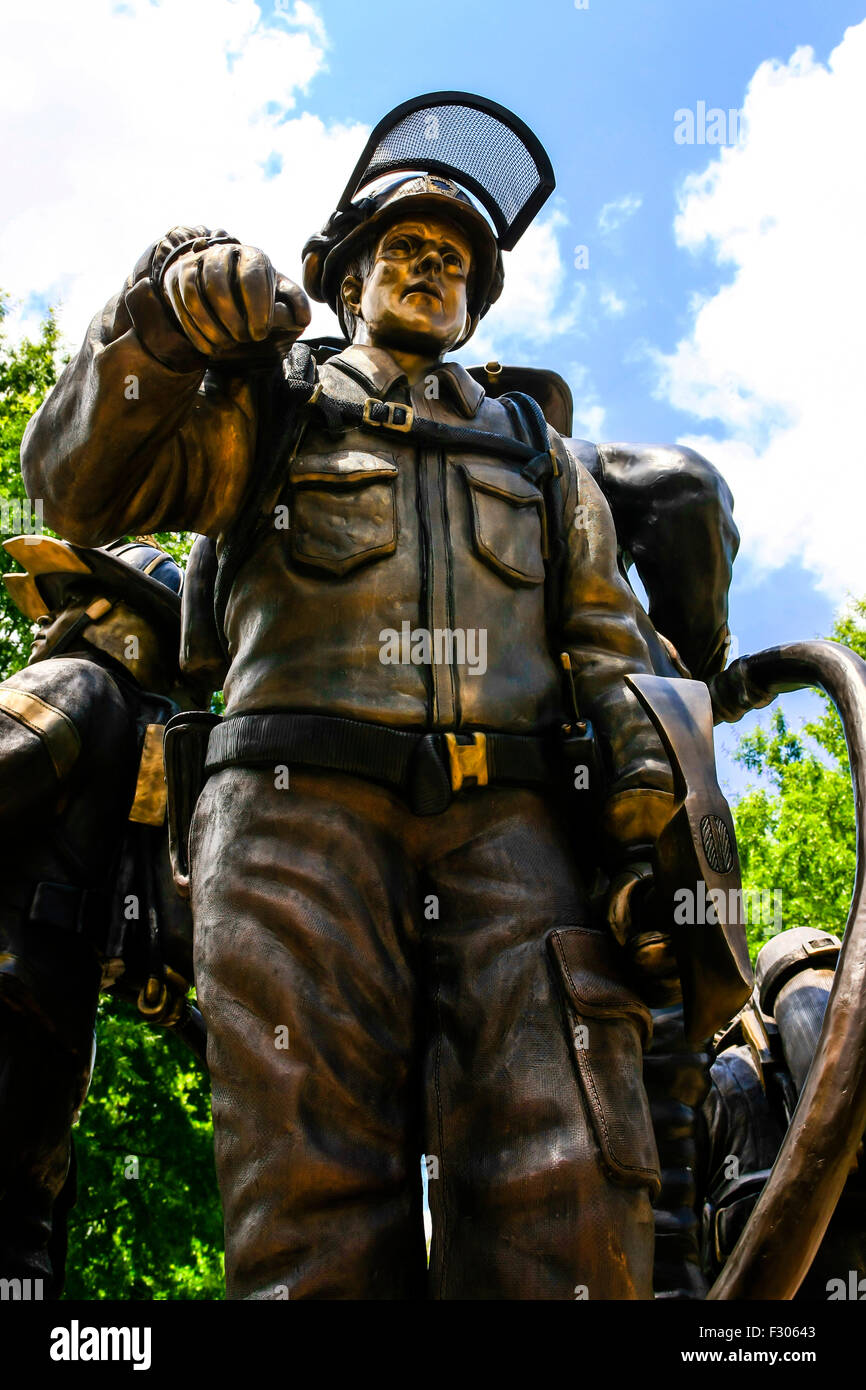 Arkansas caduti vigili del fuoco Memorial nella motivazione del Campidoglio a Little Rock Foto Stock