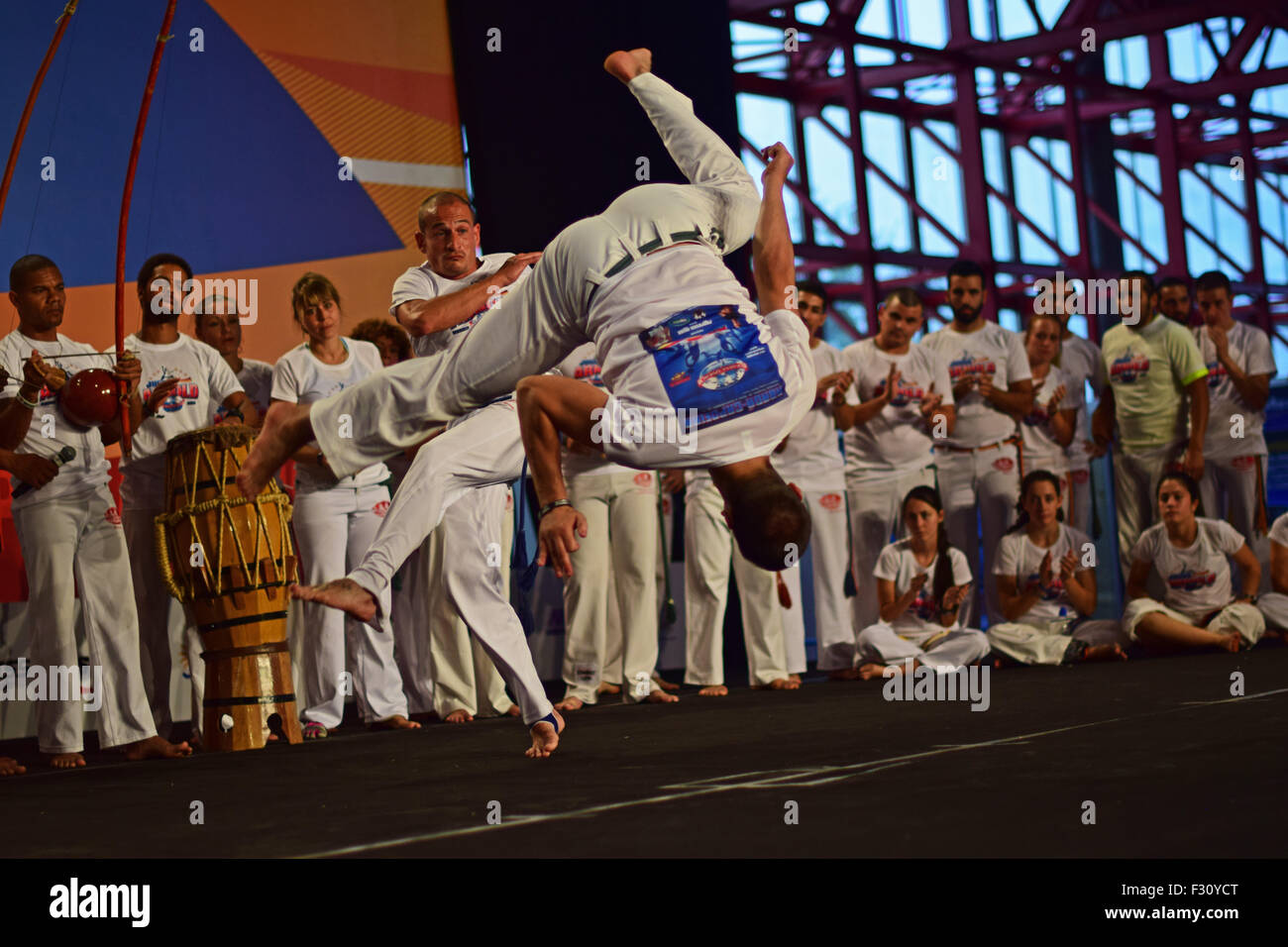 Madrid, Spagna. 26 Sep, 2015. capoeira concorrenza durante arnold classic europe 2015 credit: nano calvo / vwpics/alamy live news Foto Stock