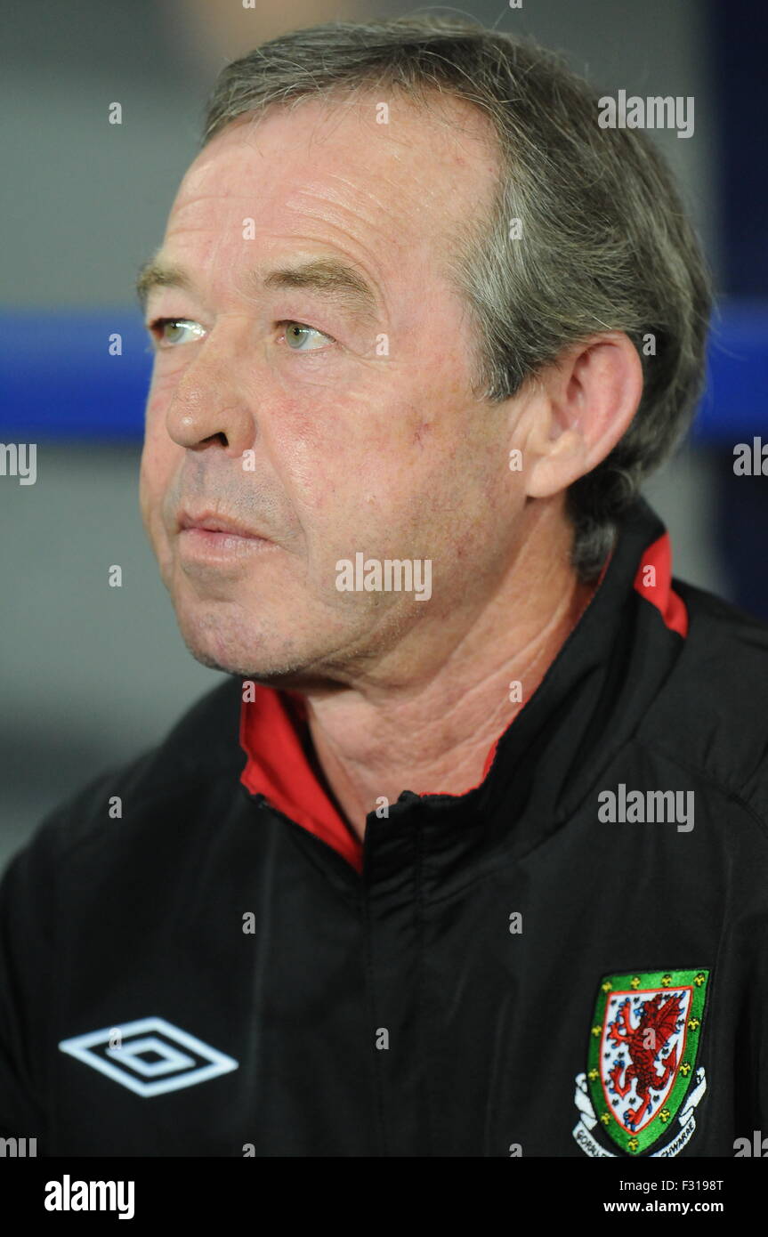 Brian Flynn, Galles custode di football manager. Foto Stock Brian Flynn, Galles custode di football manager. Foto Stock