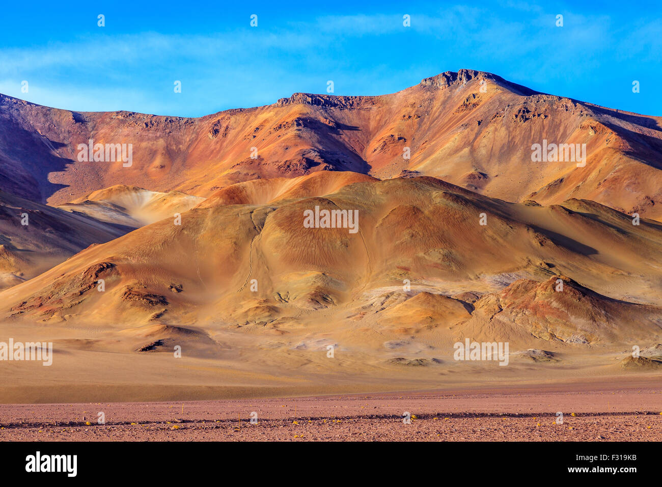 Salar de Tara Coloured Hills (riserva nazionale di Los Flamencos, Atacama, Cile) Foto Stock