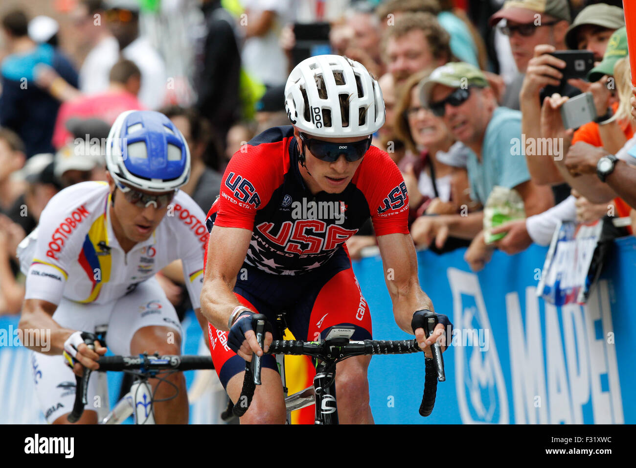 2015 mondo uci campionati su strada a Richmond, Virginia Foto Stock