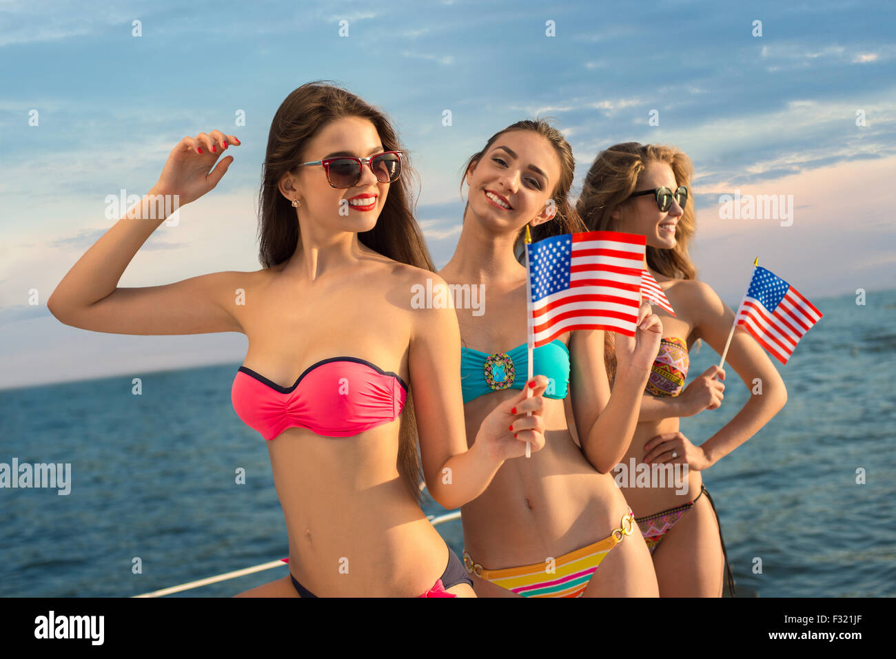 Ragazze americane. Foto Stock