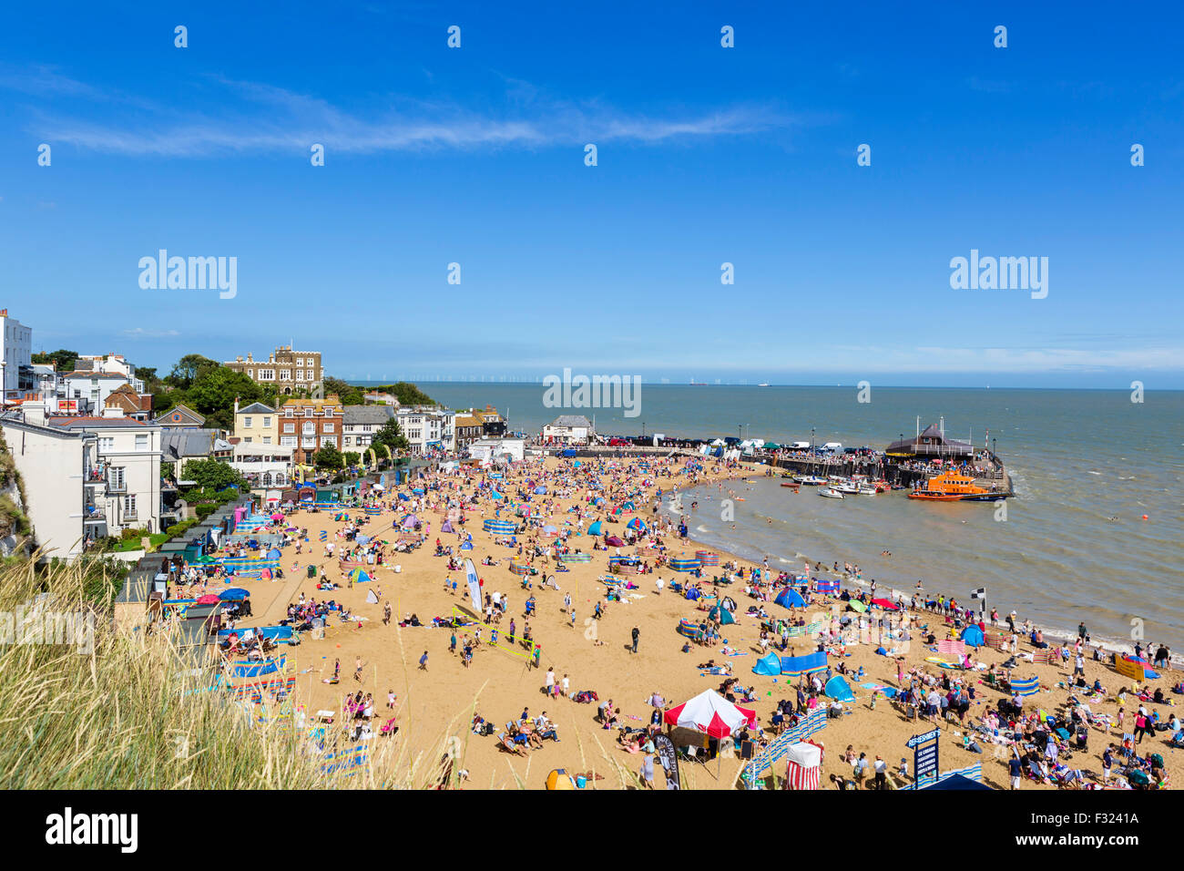 La spiaggia di BROADSTAIRS KENT, England, Regno Unito Foto Stock