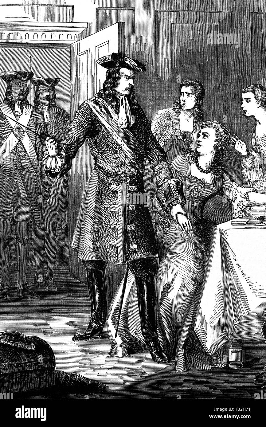 La principessa Maria Clementina, che era promessa sposa di James Francis Edward Stuart. Lei è stato arrestato e incarcerato in Austria mentre in rotta per il suo matrimonio in Italia su istruzioni del Sacro Romano Imperatore Carlo VI per placare il Re Giorgio I di Gran Bretagna che si era opposta al matrimonio. perché temeva che i loro eredi potrebbe rivendicare il suo trono. Foto Stock