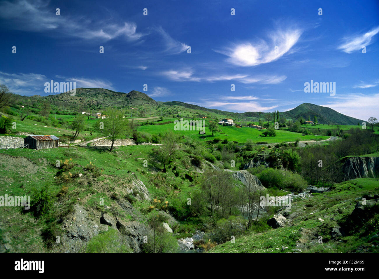 Italia, Basilicata, Parco Nazionale del Pollino, valle del fiume Sarmento Foto Stock