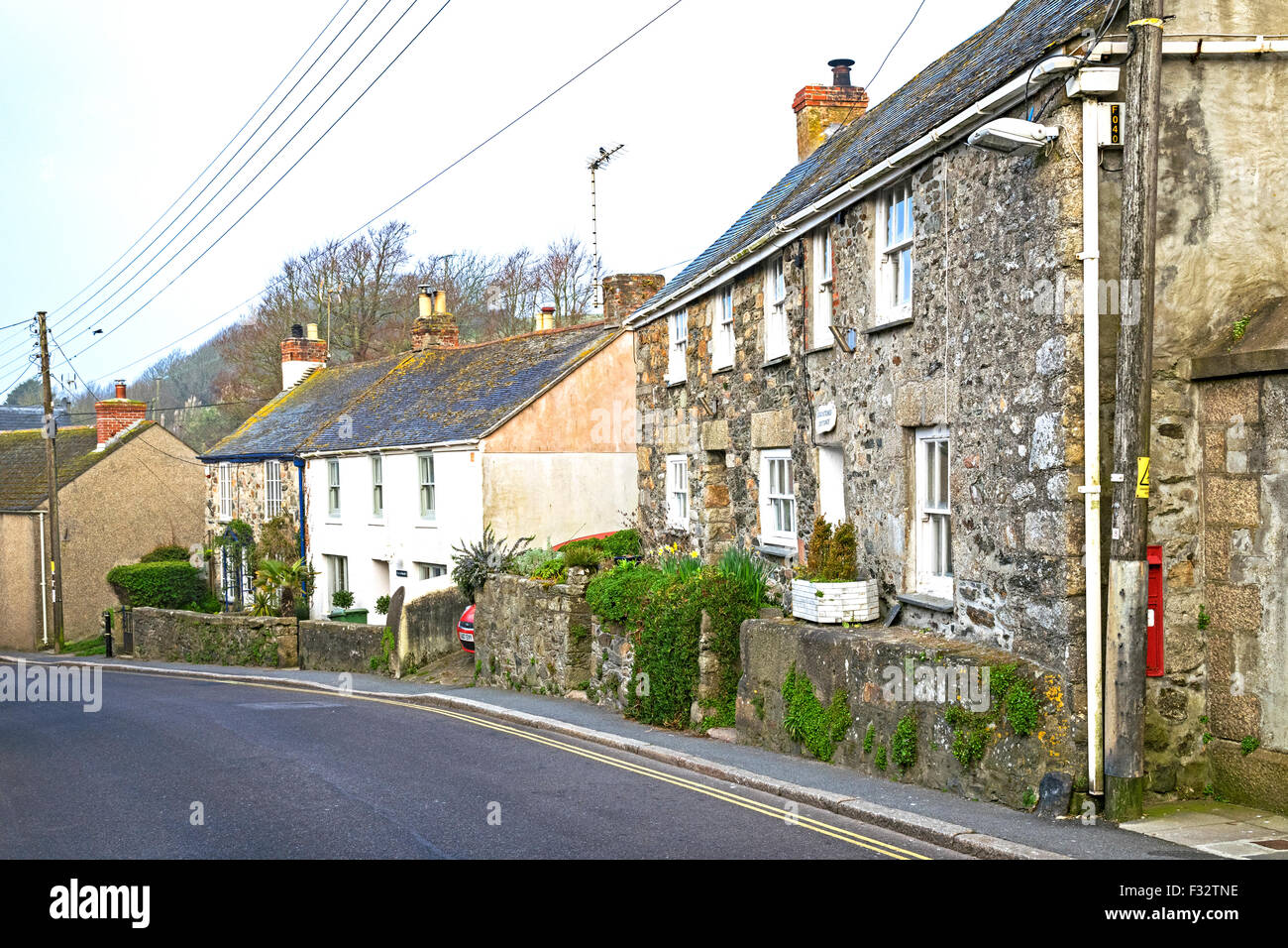 La città vecchia di Marazion in Cornovaglia, England, Regno Unito Foto Stock