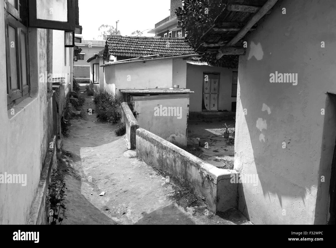 Vicolo di sera Jey università monastiche, Foto Stock