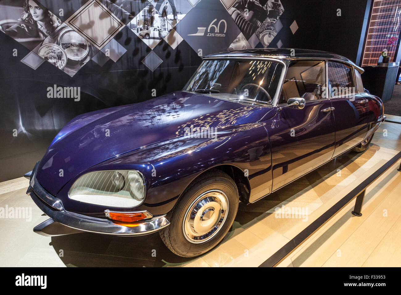 Vecchia Citroen DS presso la IAA 2015 Foto Stock