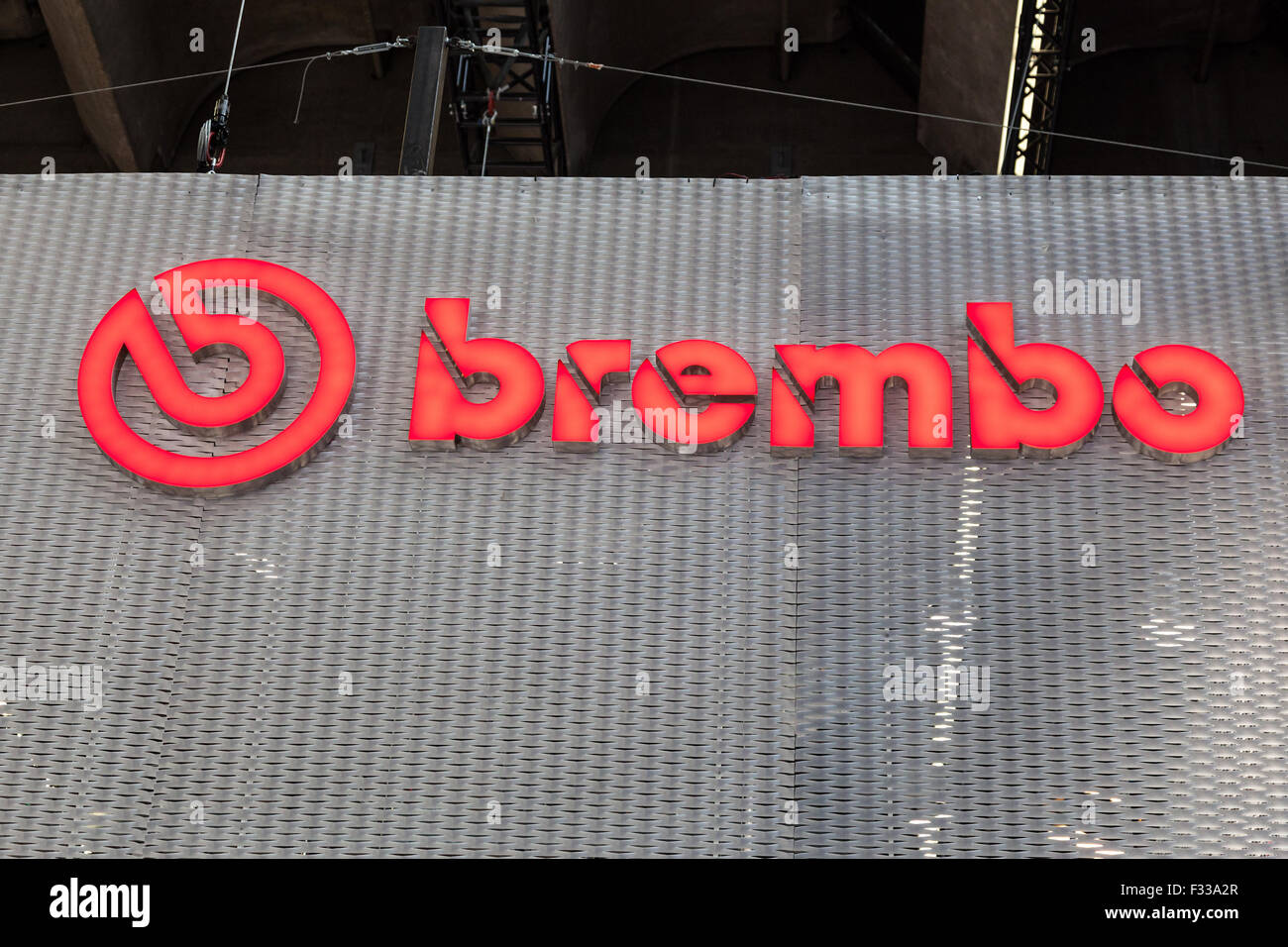 Brembo Logo aziendale presso la IAA 2015 Foto Stock