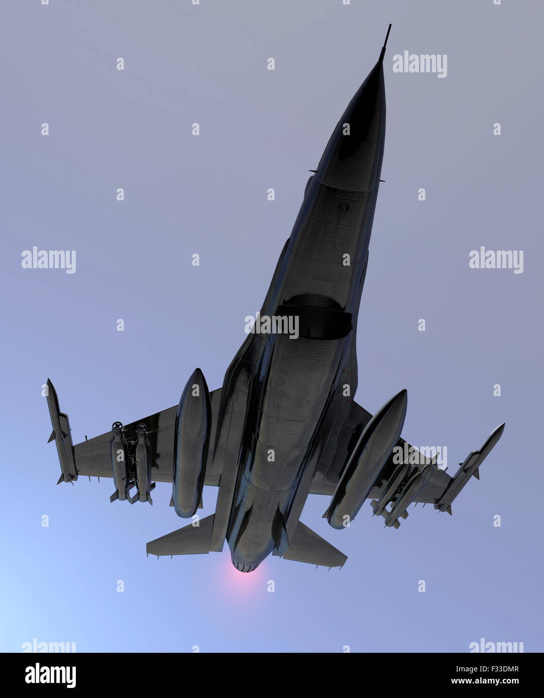 Aerei da combattimento aereo illustrazione Foto Stock