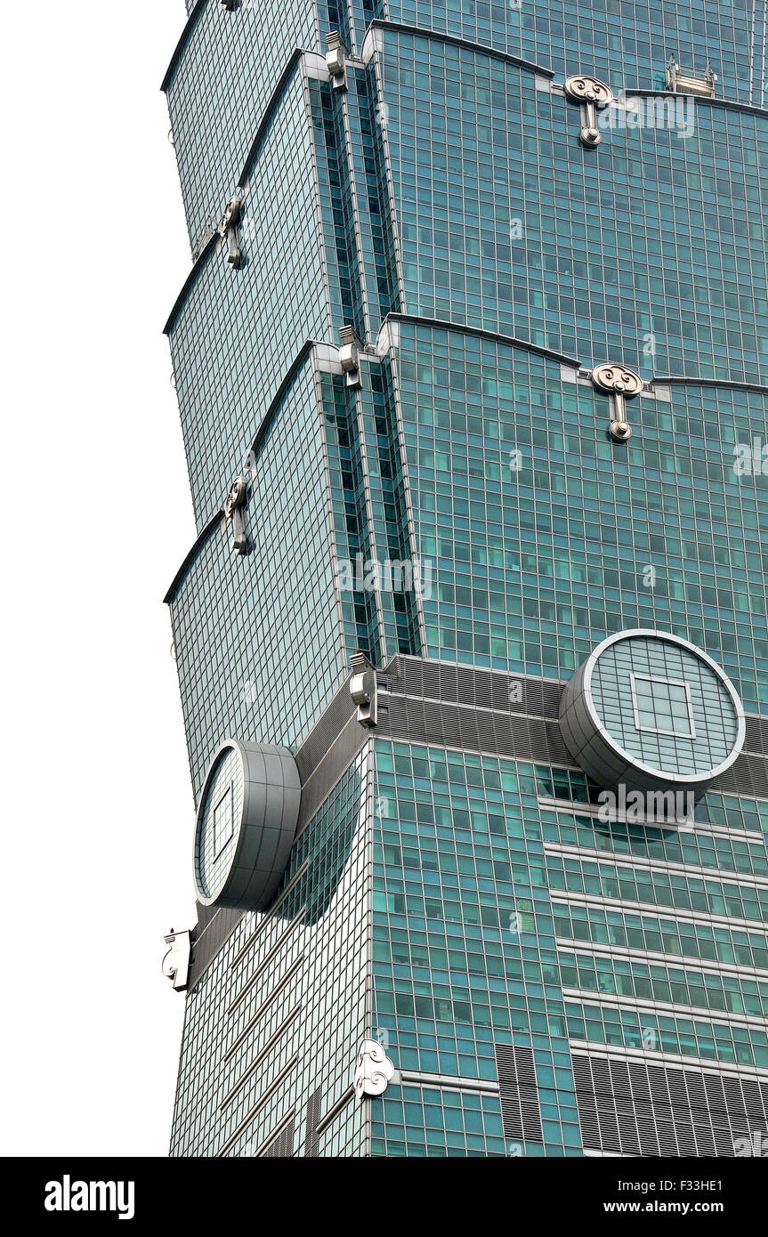 101 dettagli torre Taipei Taiwan Foto Stock