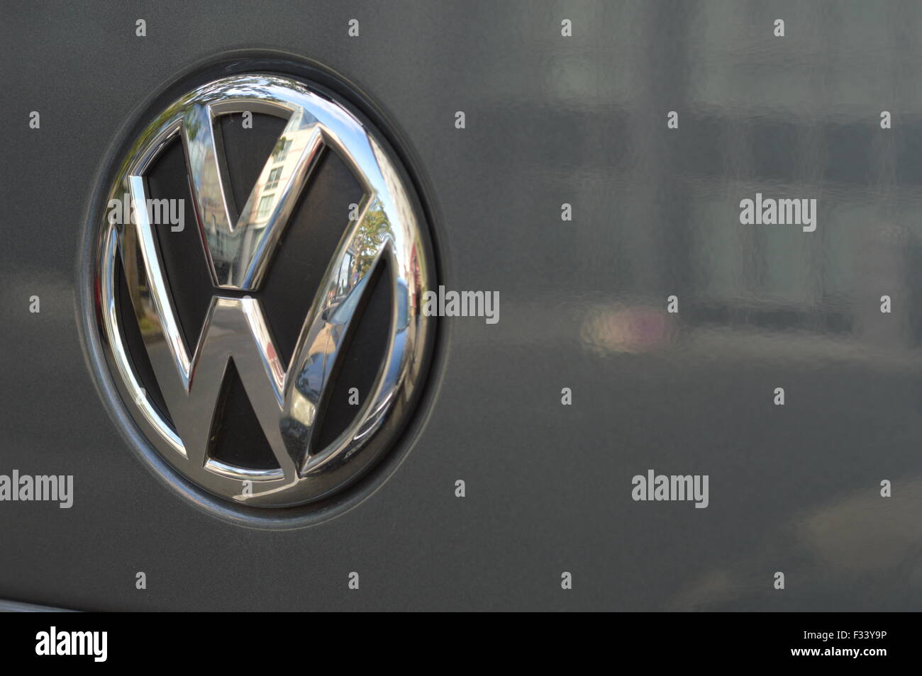 Wolfsburg, Germania - 25 settembre 2015 - Volkswagen VW barare per prove di inquinamento ed emissioni del suo motore diesel nel Foto Stock