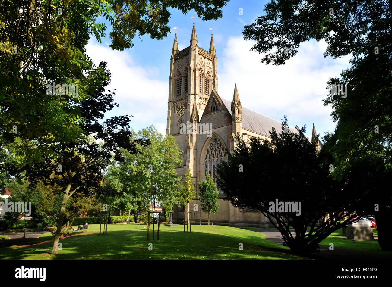 Bolton Chiesa Parrocchiale, Bolton, Inghilterra. Foto di Paolo Heyes, Martedì 29 Settembre, 2015 Foto Stock