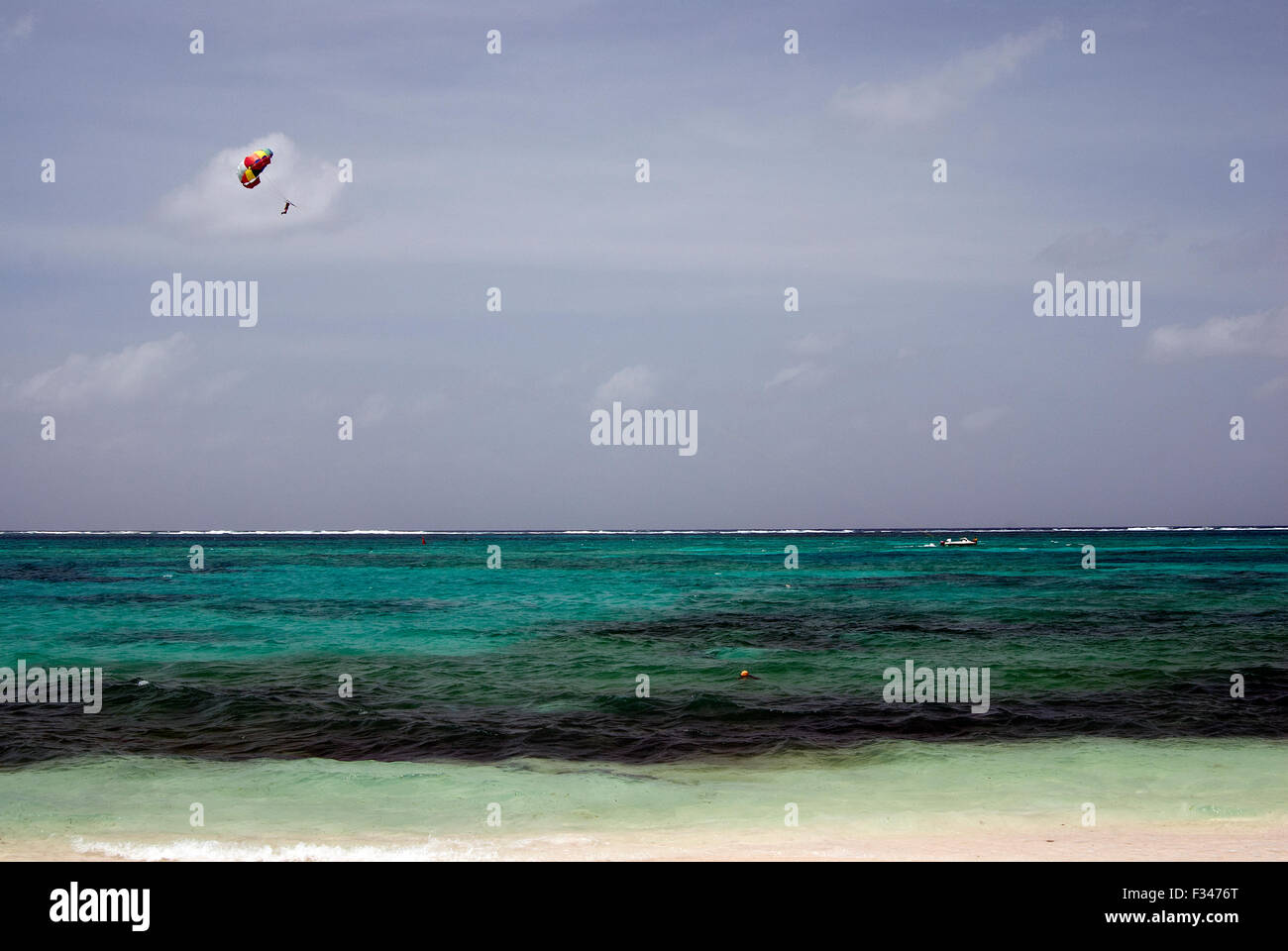 L'immagine di para la vela è stata presa in Kavaratti isola, delle Laccadive, India Foto Stock